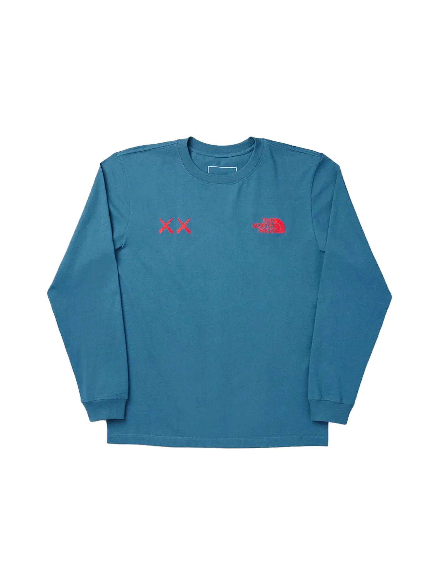 Мужская футболка с длинным рукавом KAWS x The North Face L/S Tee — изображение 1 из 1, синий