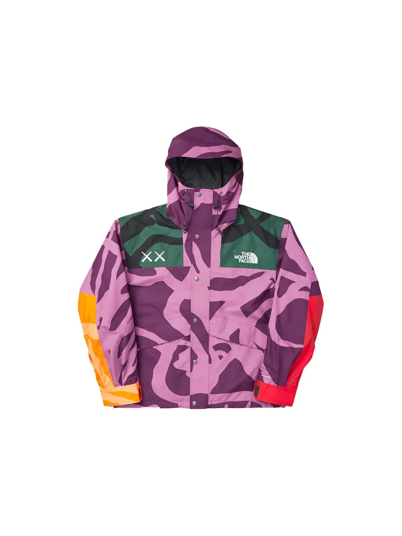 Мужская куртка с принтом KAWS x The North Face Retro 1986 Mountain Jacket — изображение 1 из 1, фиолетовый
