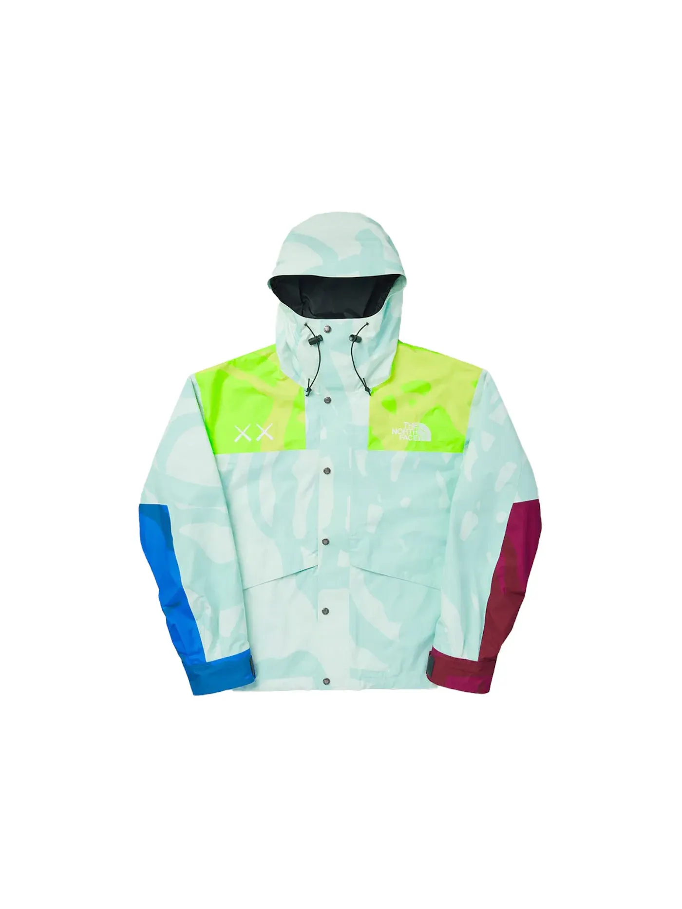 Мужская куртка с принтом KAWS Retro 1986 Mountain Jacket KAWS — изображение 1 из 1, синий