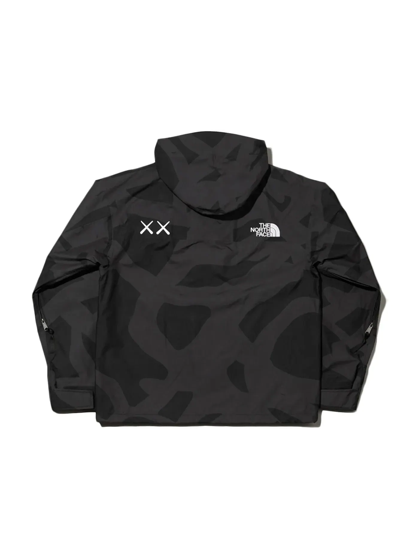 Мужская куртка с принтом Retro 1986 Mountain Jacket KAWS — изображение 2 из 2, черный