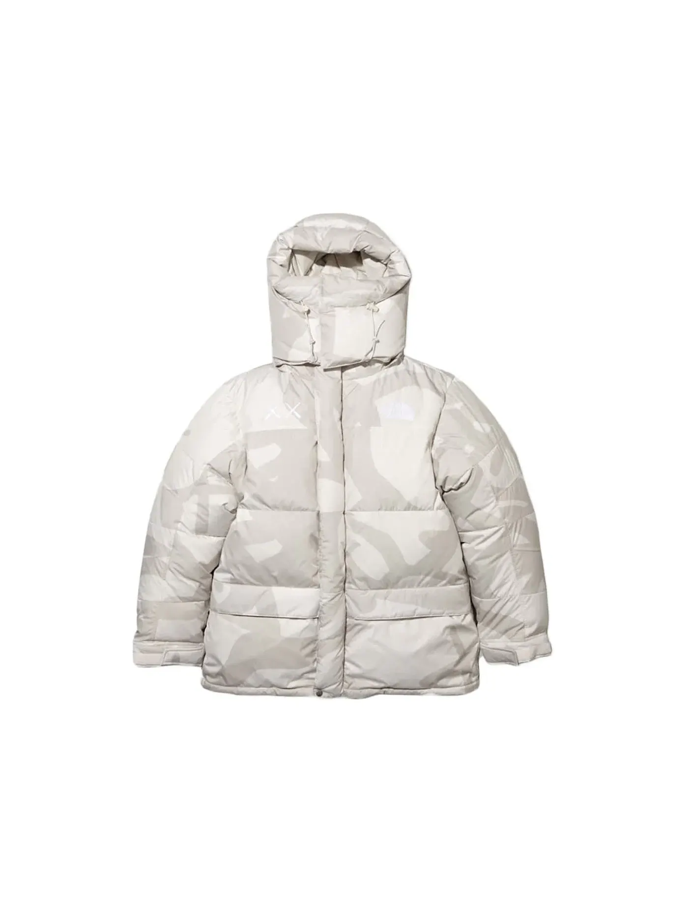 Мужская пуховая куртка с капюшоном KAWS x The North Face Retro 1994 Himalayan Parka — изображение 1 из 2, слоновая кость