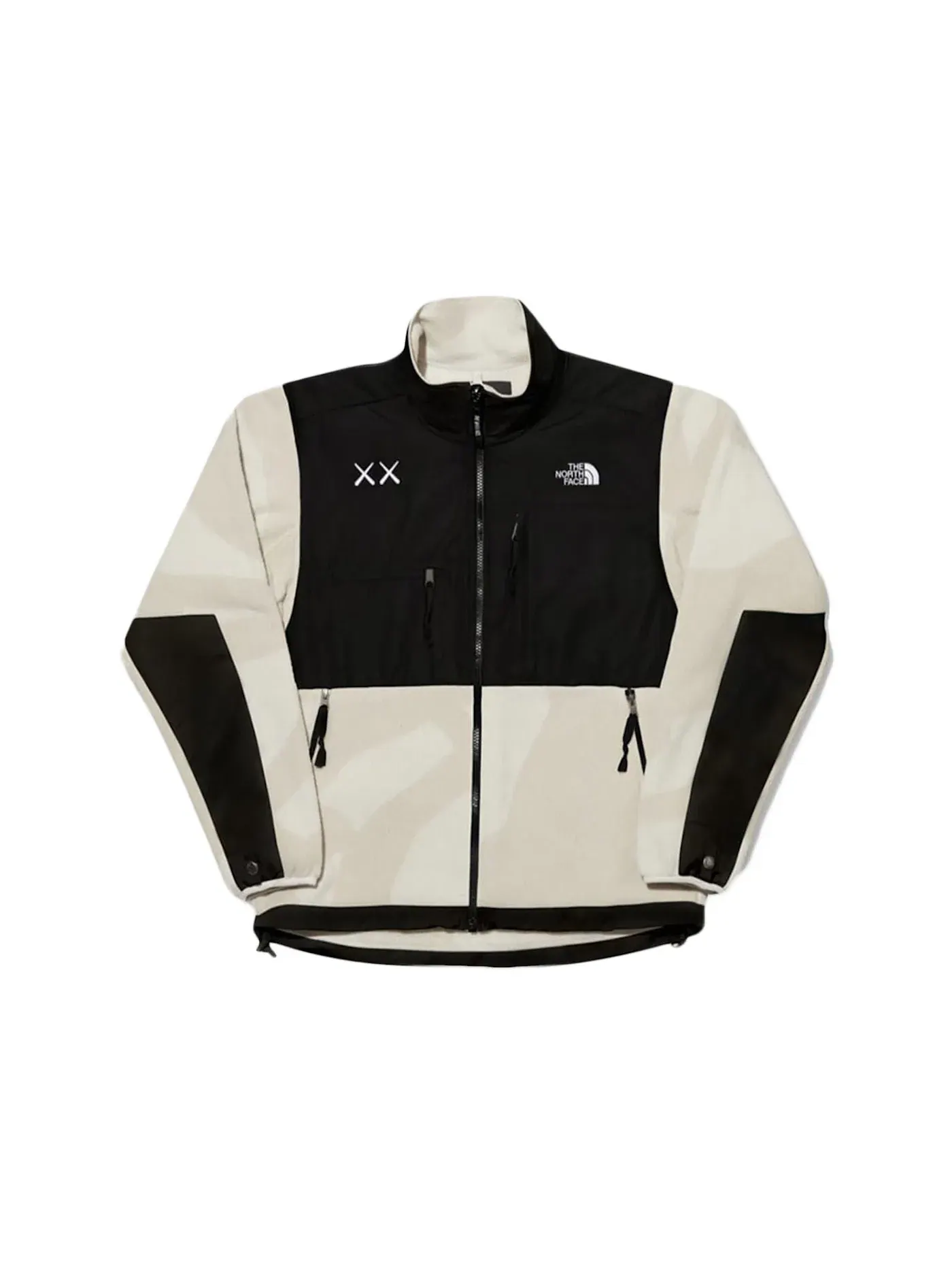 Мужская куртка с принтом KAWS x The North Face Retro 1995 Denali Jacket KAWS — изображение 1 из 2, слоновая кость