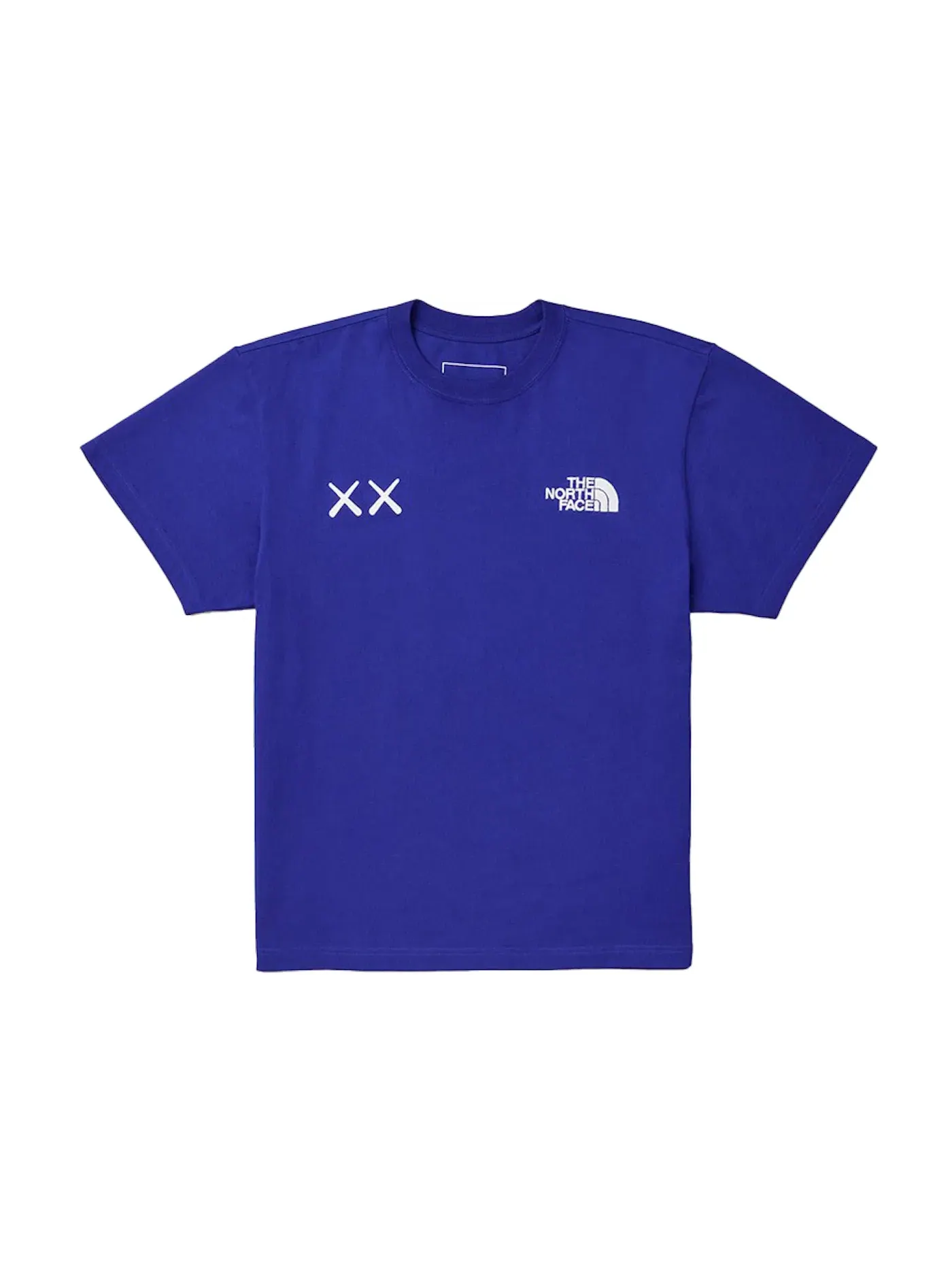Мужская футболка с принтом KAWS x The North Face Tee — изображение 1 из 1, синий