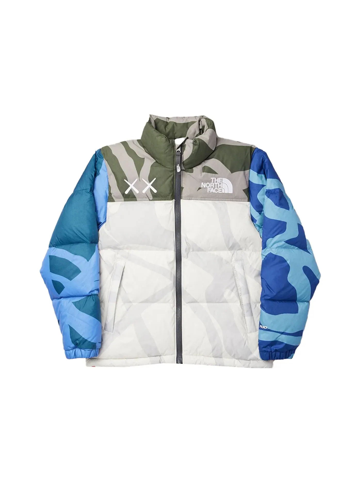 Детская куртка с принтом 1996 Nuptse Jacket KAWS — изображение 1 из 2, слоновая кость