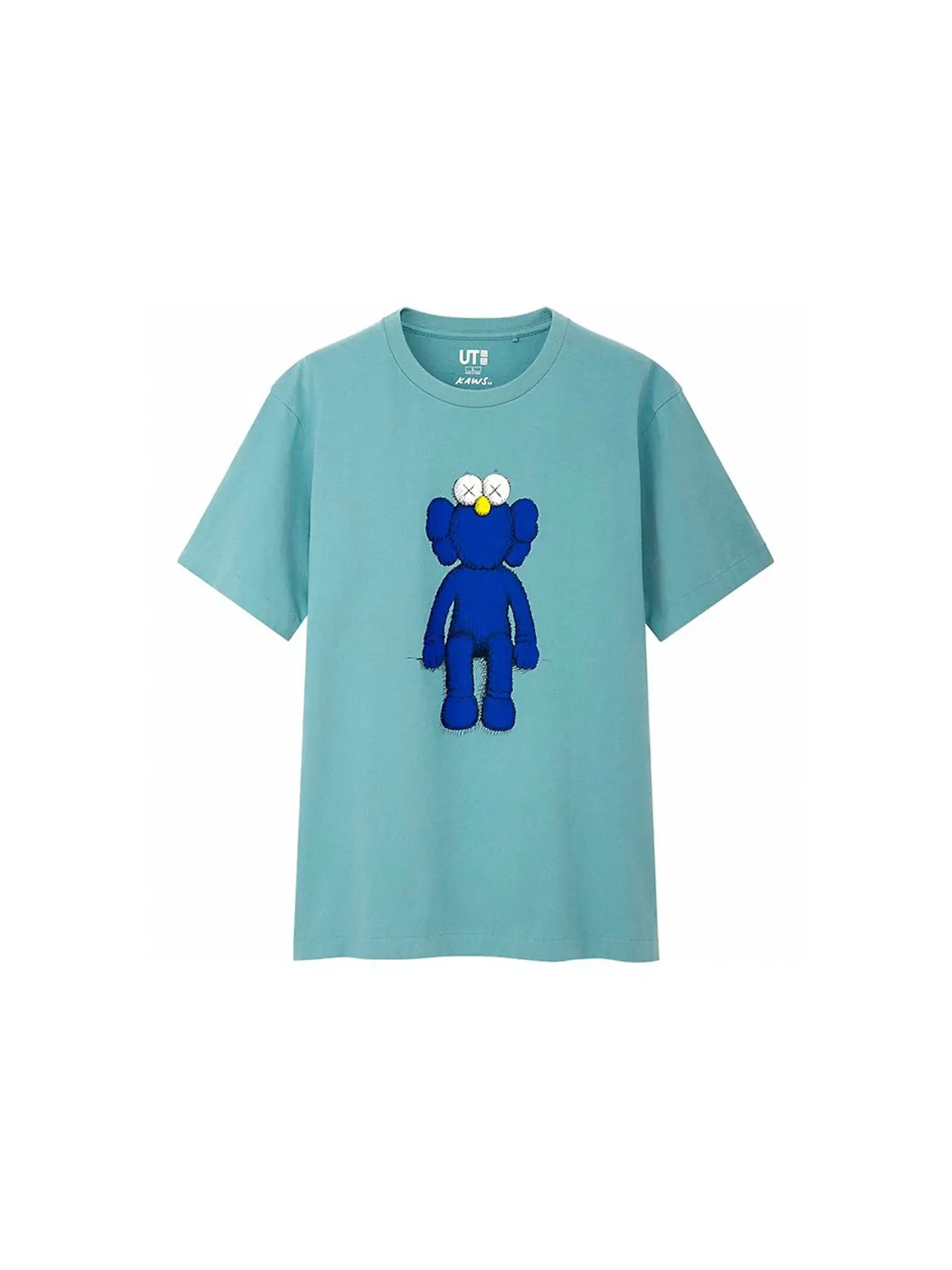 Мужская футболка с принтом BFF KAWS — изображение 1 из 1, зеленый