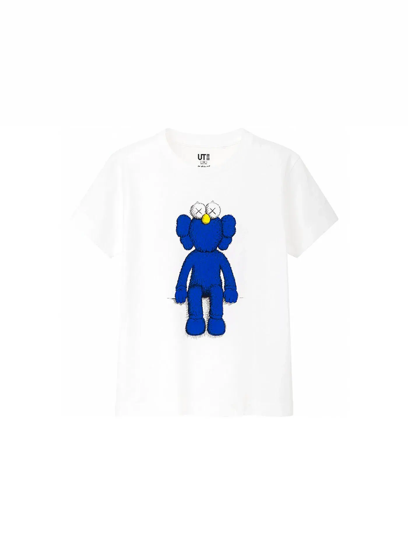 Детская футболка с принтом KAWS x Uniqlo Blue BFF Tee (Kids) KAWS — изображение 1 из 1, белый