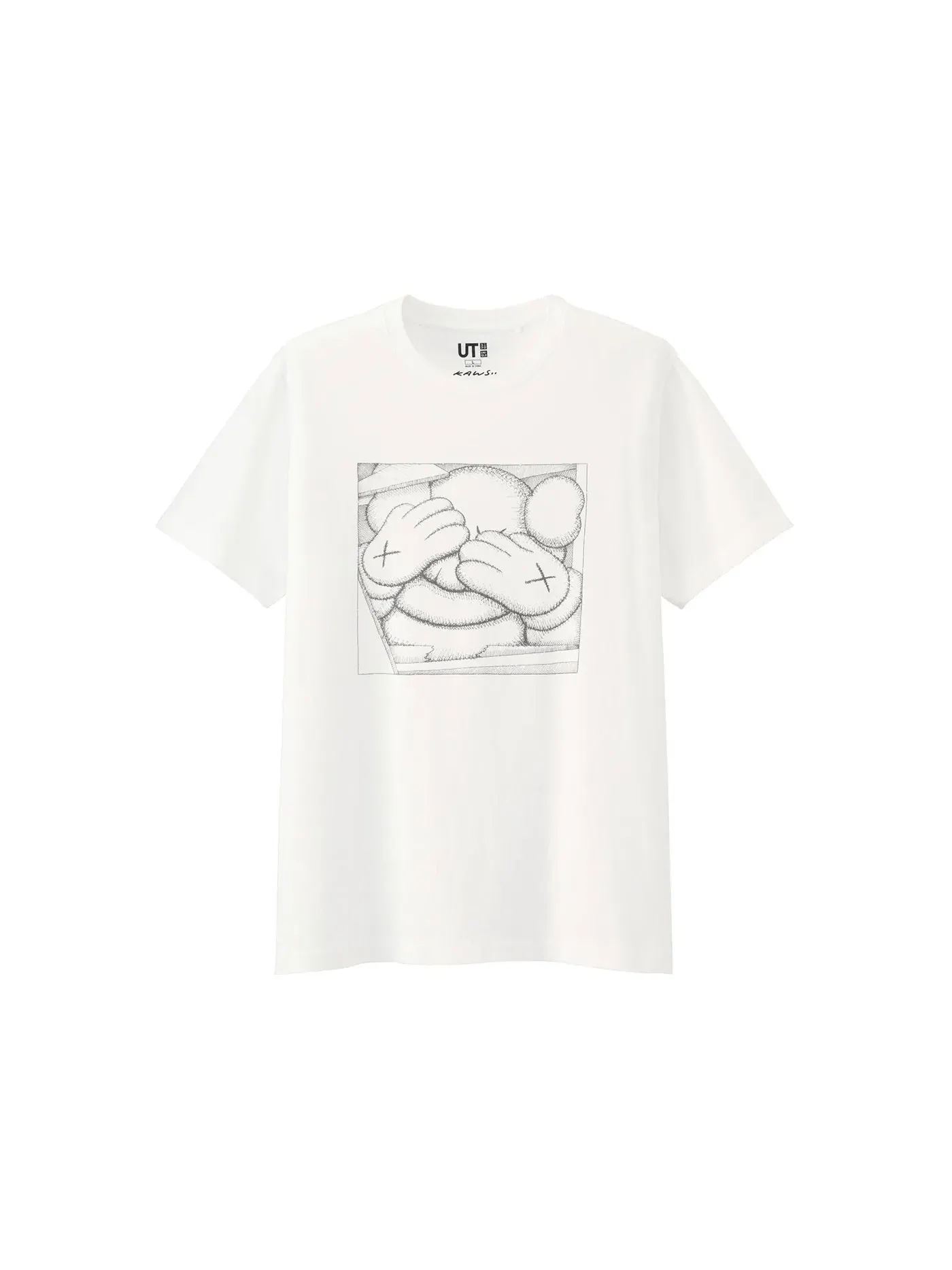 Детская футболка с принтом Tee KAWS — изображение 1 из 1, белый
