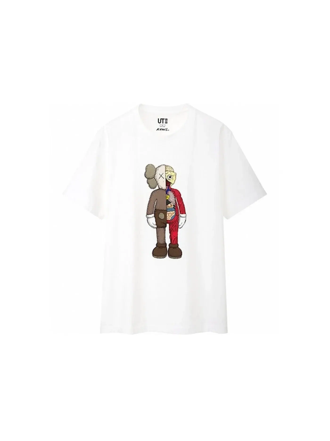 Мужская футболка с принтом KAWS Tee (Asia Sizing) KAWS — изображение 1 из 1, белый
