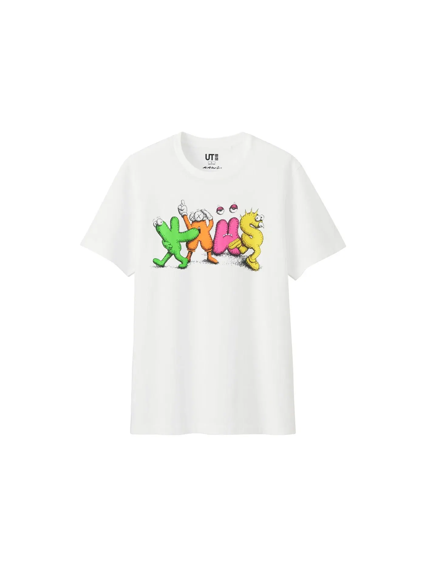Детская футболка с принтом Tee KAWS — изображение 1 из 1, белый
