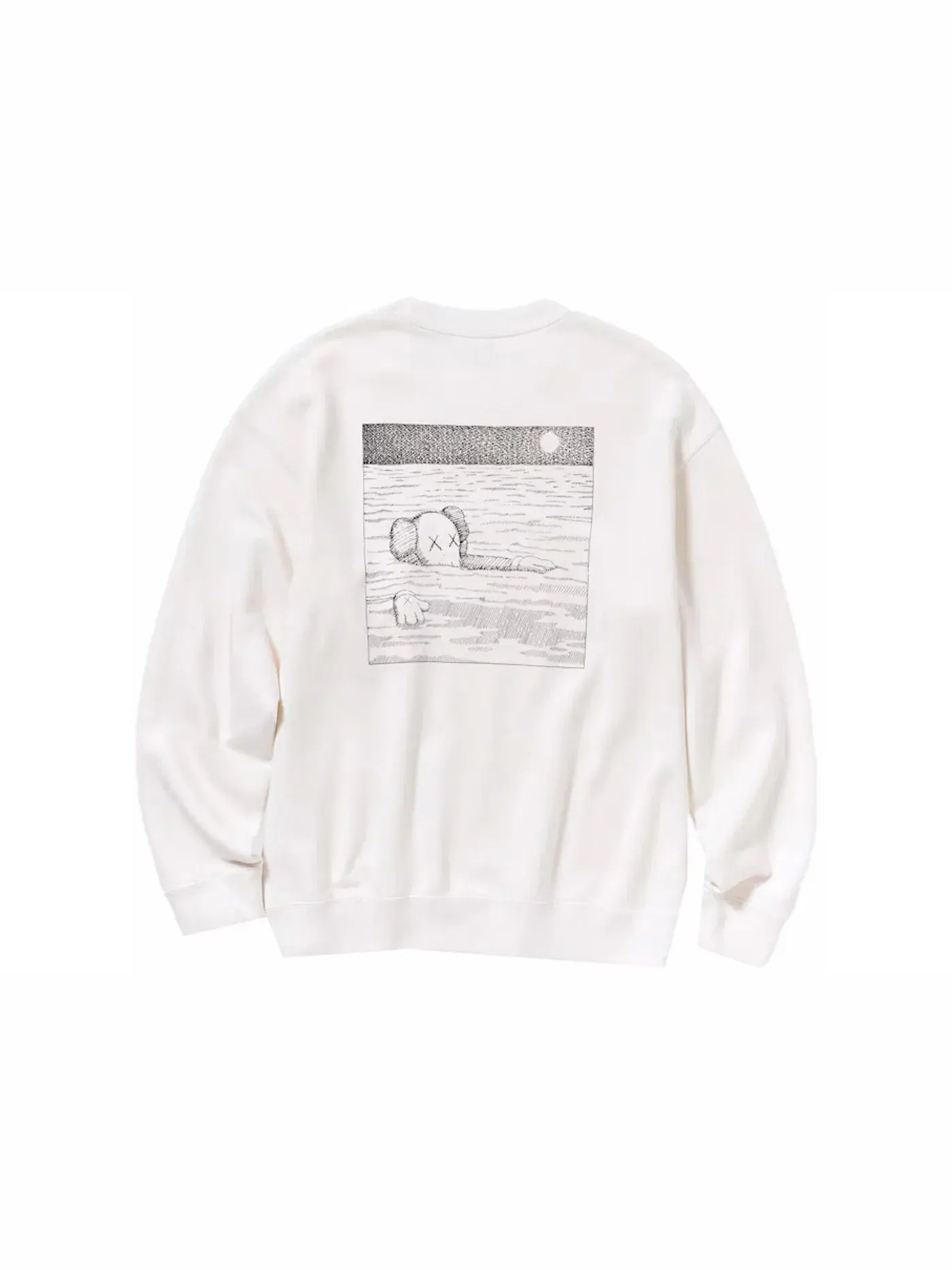 Унисекс свитшот с длинным рукавом KAWS Sweatshirt (Asia Sizing) — изображение 1 из 3, белый