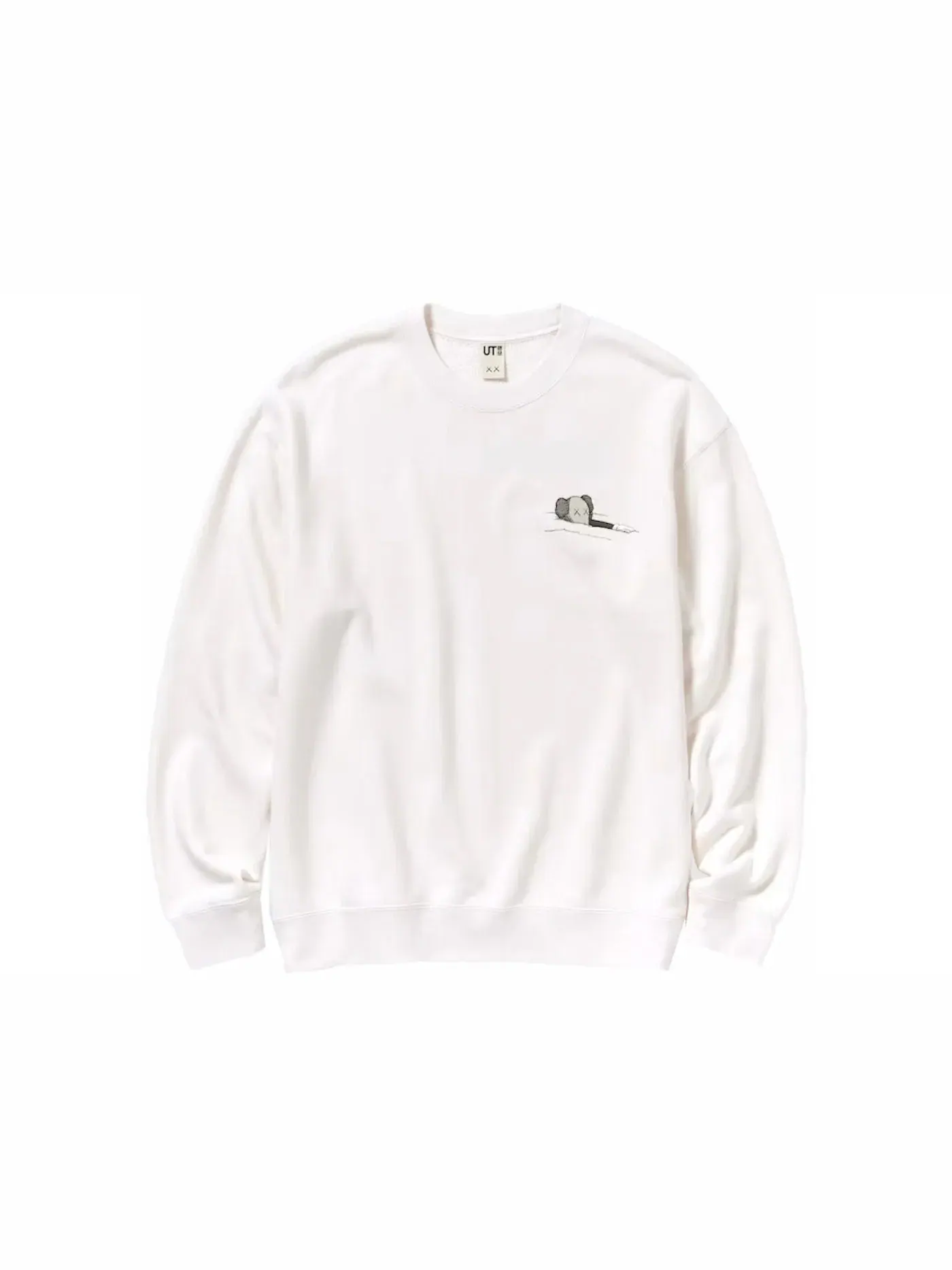 Детский свитшот с принтом KAWS x Uniqlo Longsleeve Sweatshirt (US Sizing) KAWS — изображение 2 из 2, белый