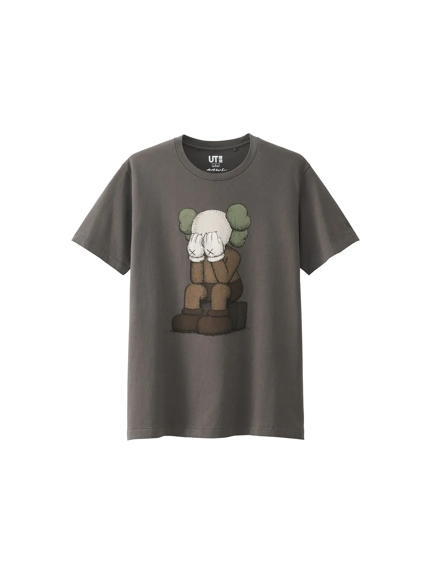Детская футболка с принтом KAWS Passing Through Tee — изображение 1 из 1, коричневый