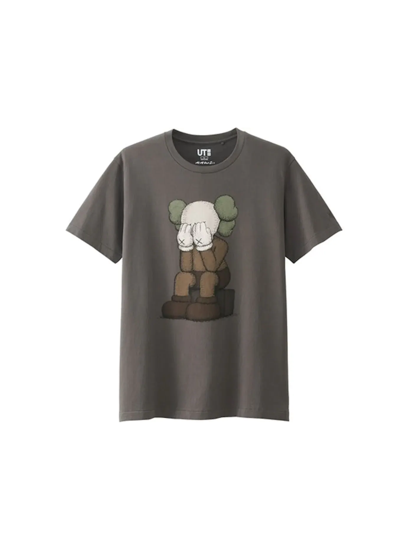 Детская футболка с принтом Passing Through Tee (Asia Sizing) KAWS — изображение 1 из 1, коричневый