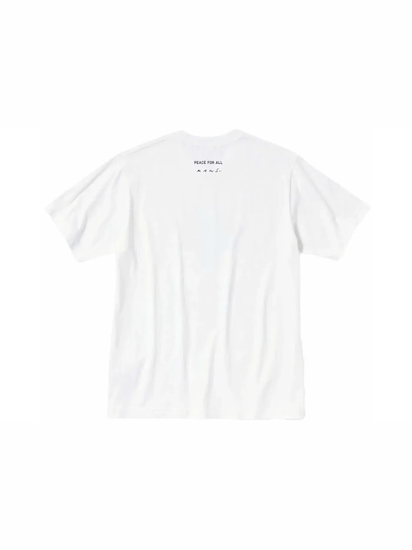Детская футболка с принтом KAWS x Uniqlo Peace For All — изображение 2 из 2, белый