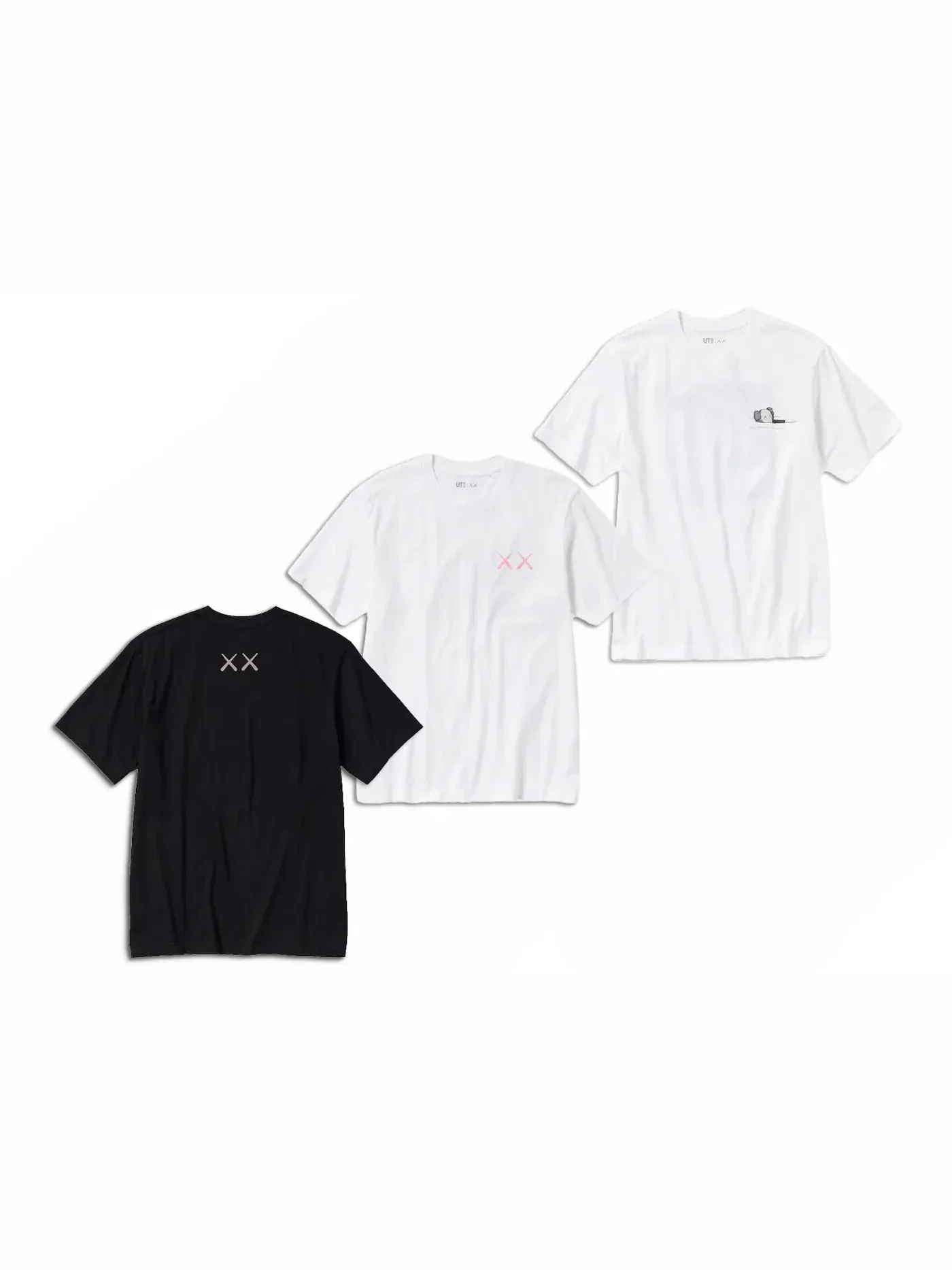 Мужской комплект футболок с принтом T-shirt (Set of 3) (US Sizing) KAWS — изображение 2 из 2, белый/черный