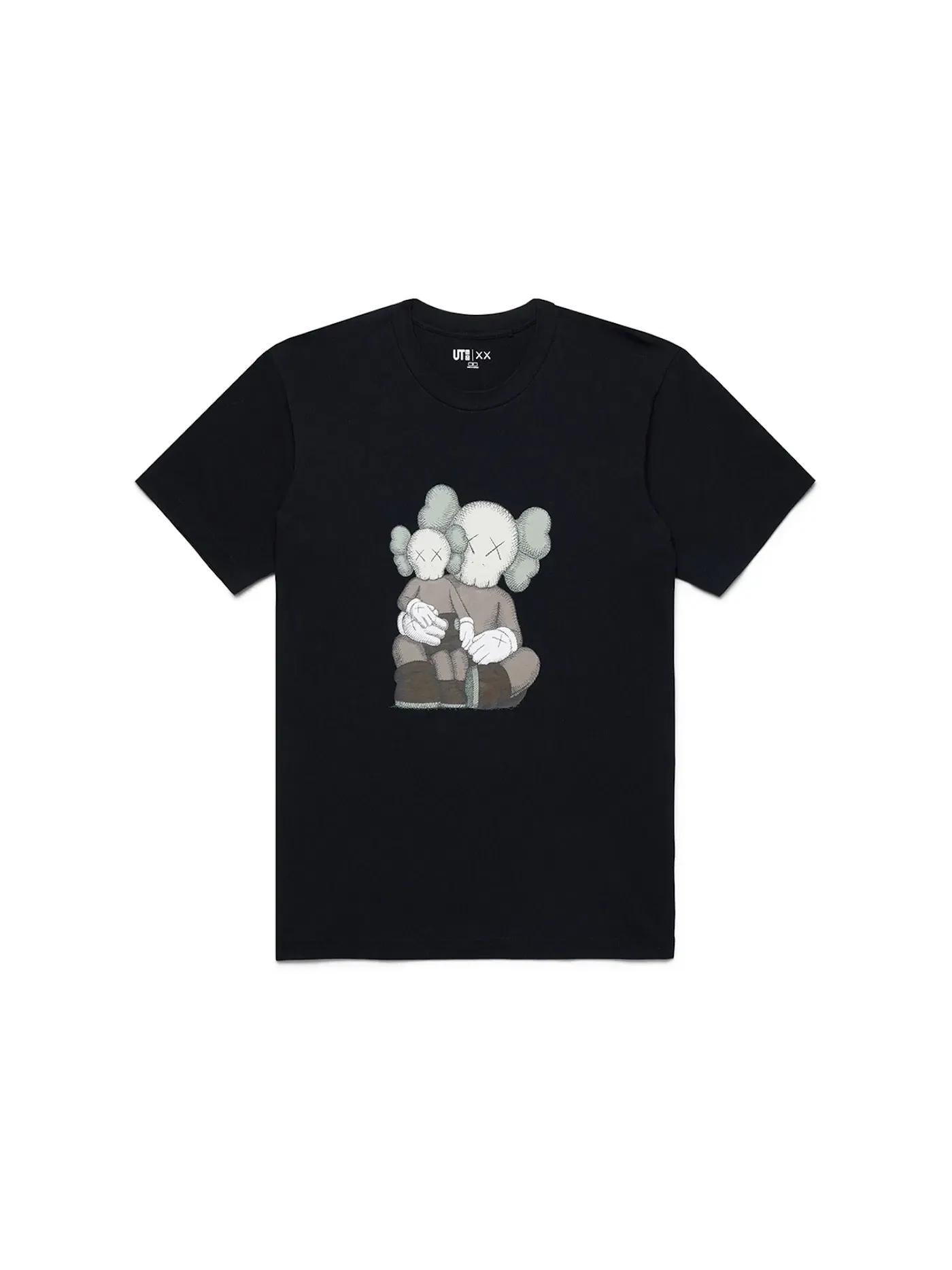 Футболка с коротким рукавом с принтом KAWS x Uniqlo UT T-shirt (US Sizing) — изображение 1 из 3, черный
