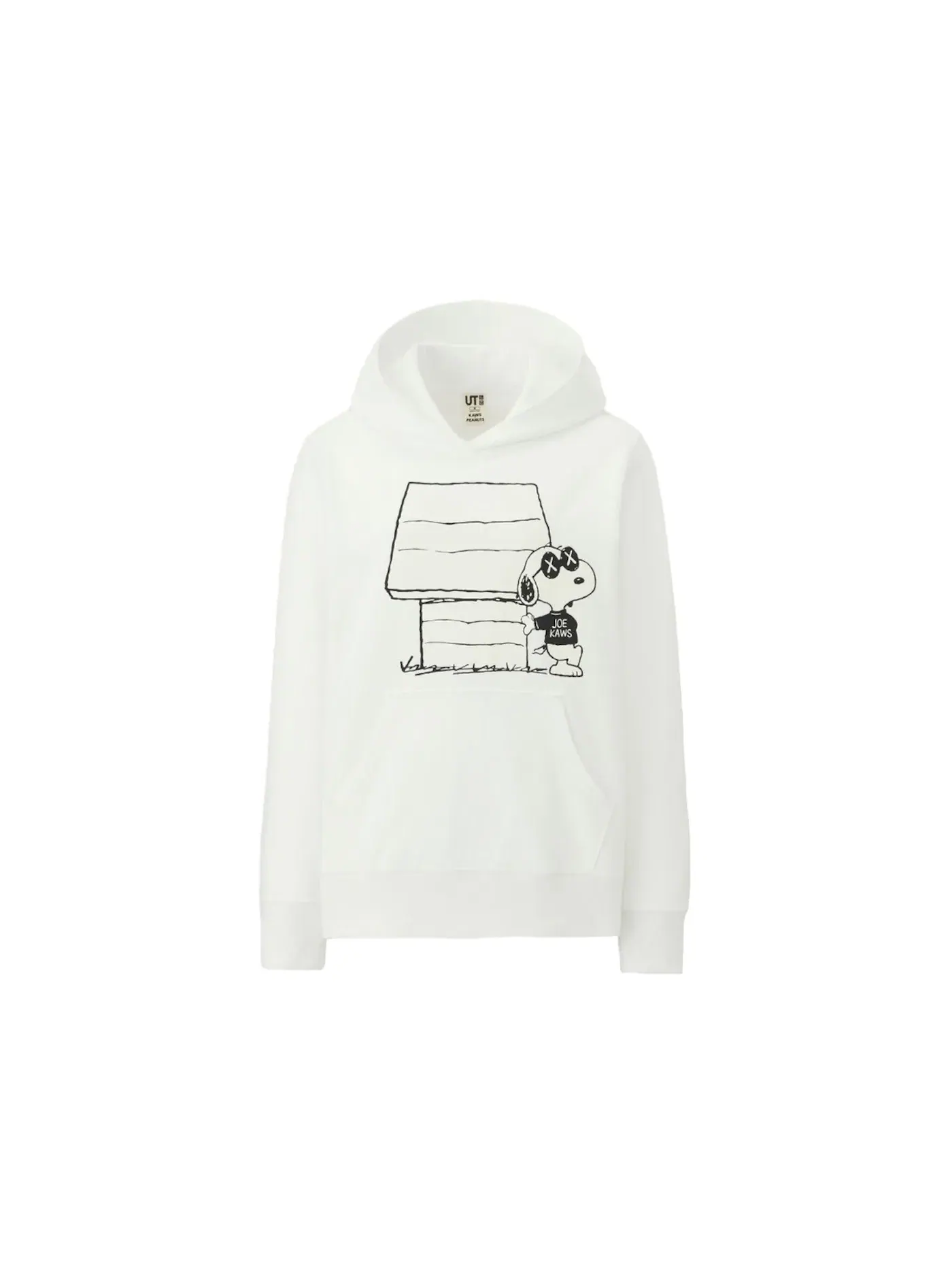 Женская худи с принтом KAWS x Uniqlo x Peanuts Joe KAWS Doghouse Hoodie — изображение 1 из 1, белый