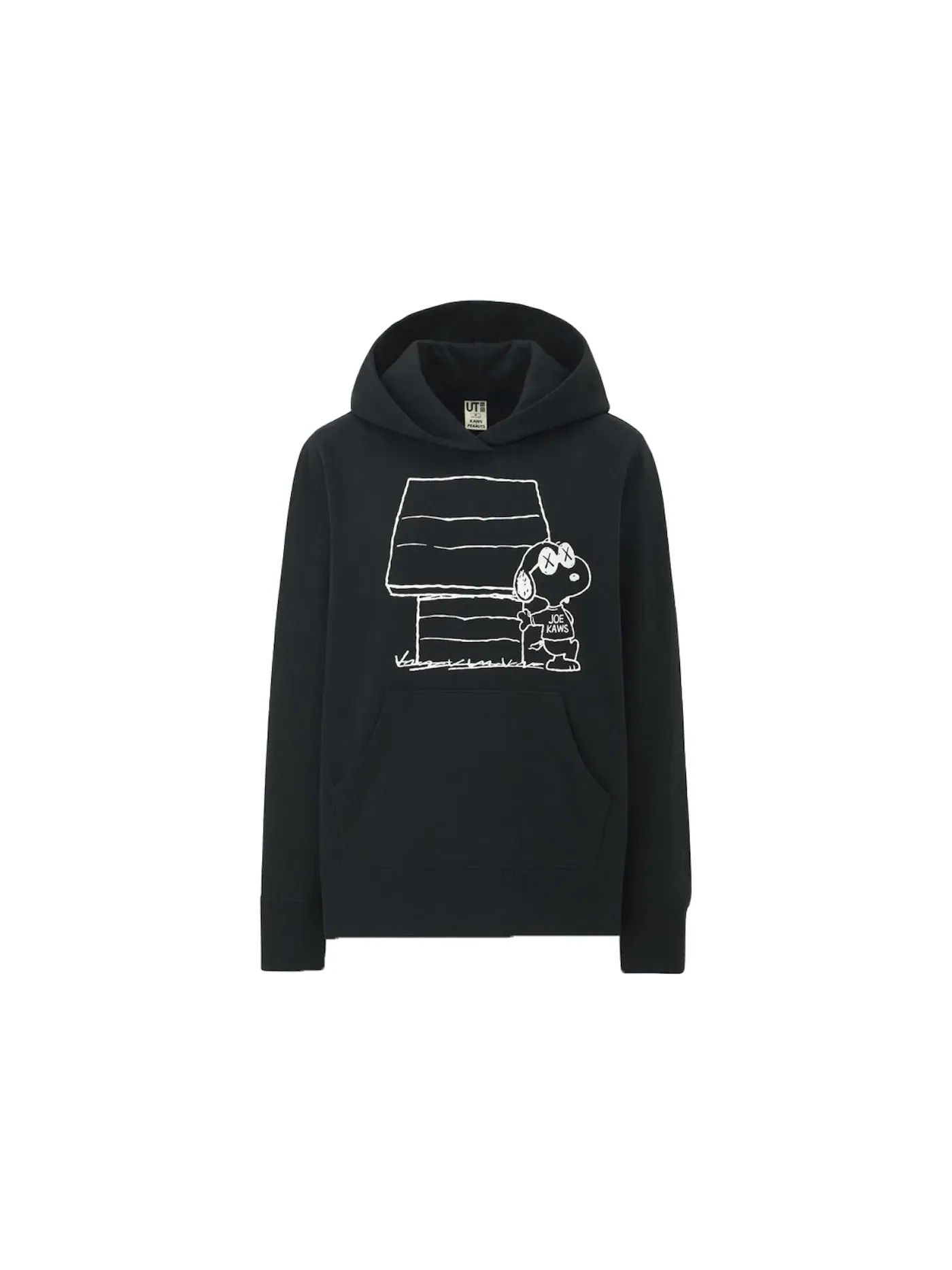 Женский худи с принтом KAWS x Uniqlo x Peanuts Joe KAWS Doghouse KAWS — изображение 1 из 1, черный