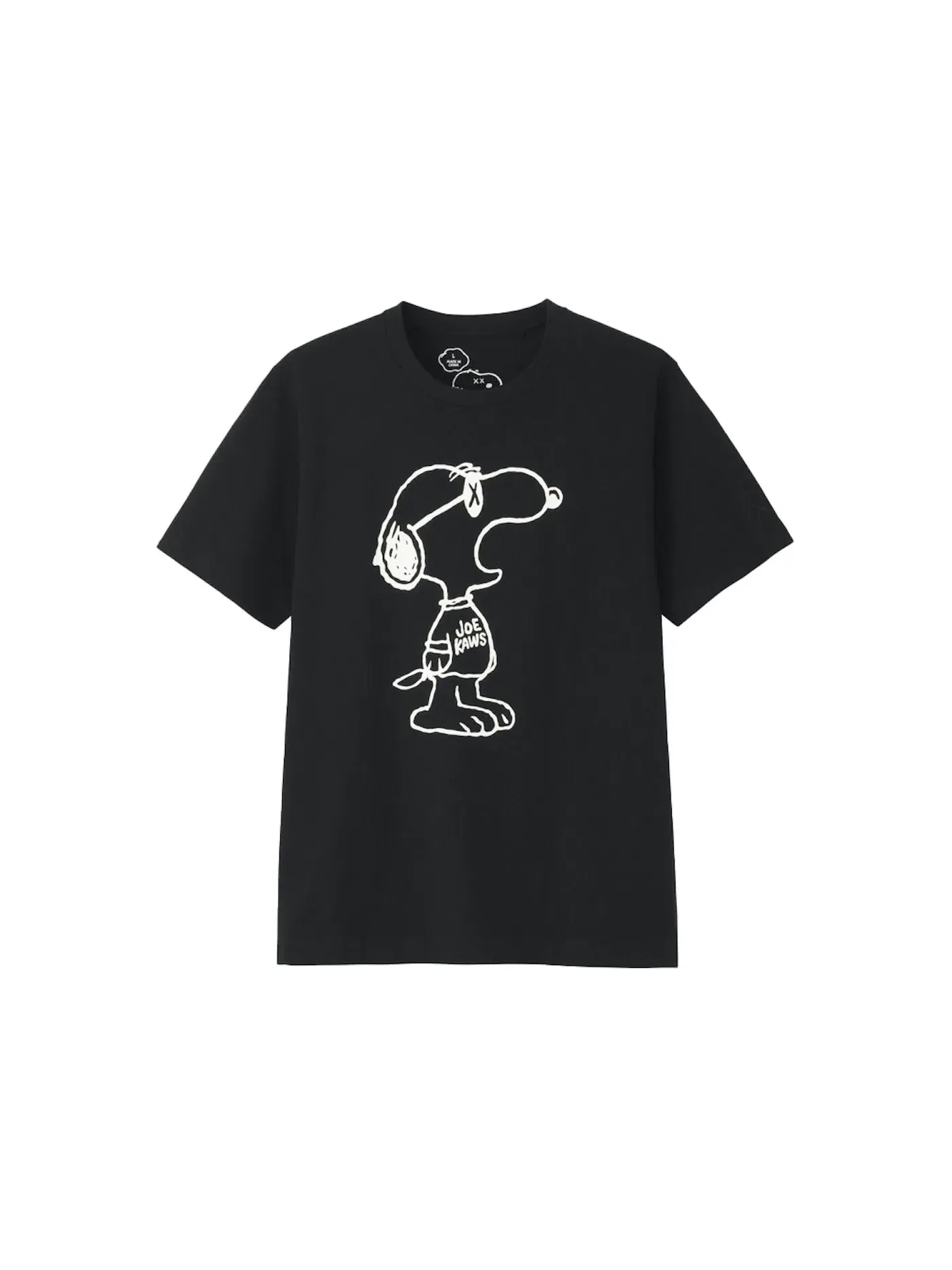 Детская футболка с принтом Joe KAWS Yawn Outline Tee KAWS — изображение 1 из 1, черный