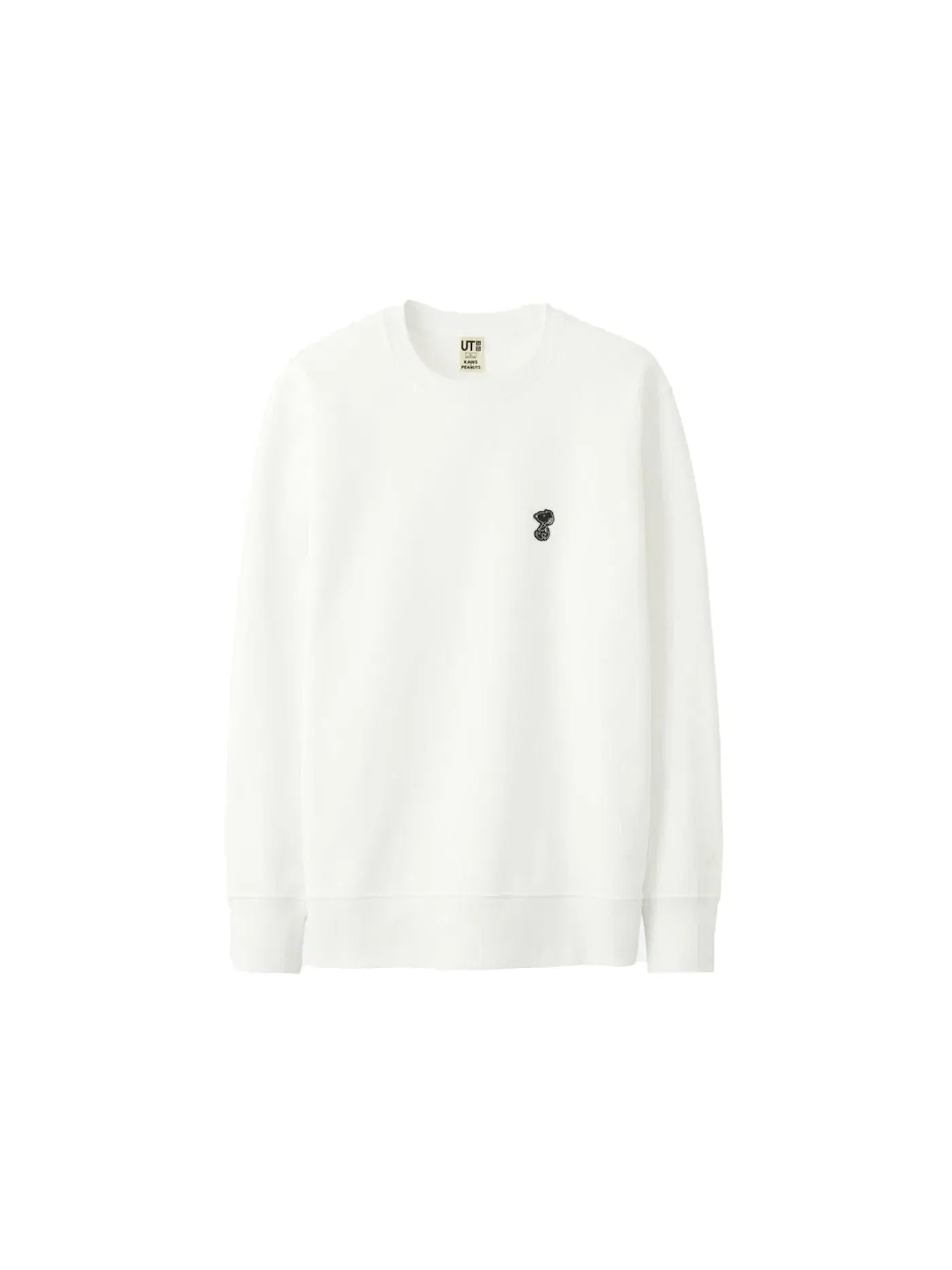 Мужской свитшот с принтом KAWS x Uniqlo x Peanuts Small Snoopy Sweatshirt KAWS — изображение 1 из 1, белый