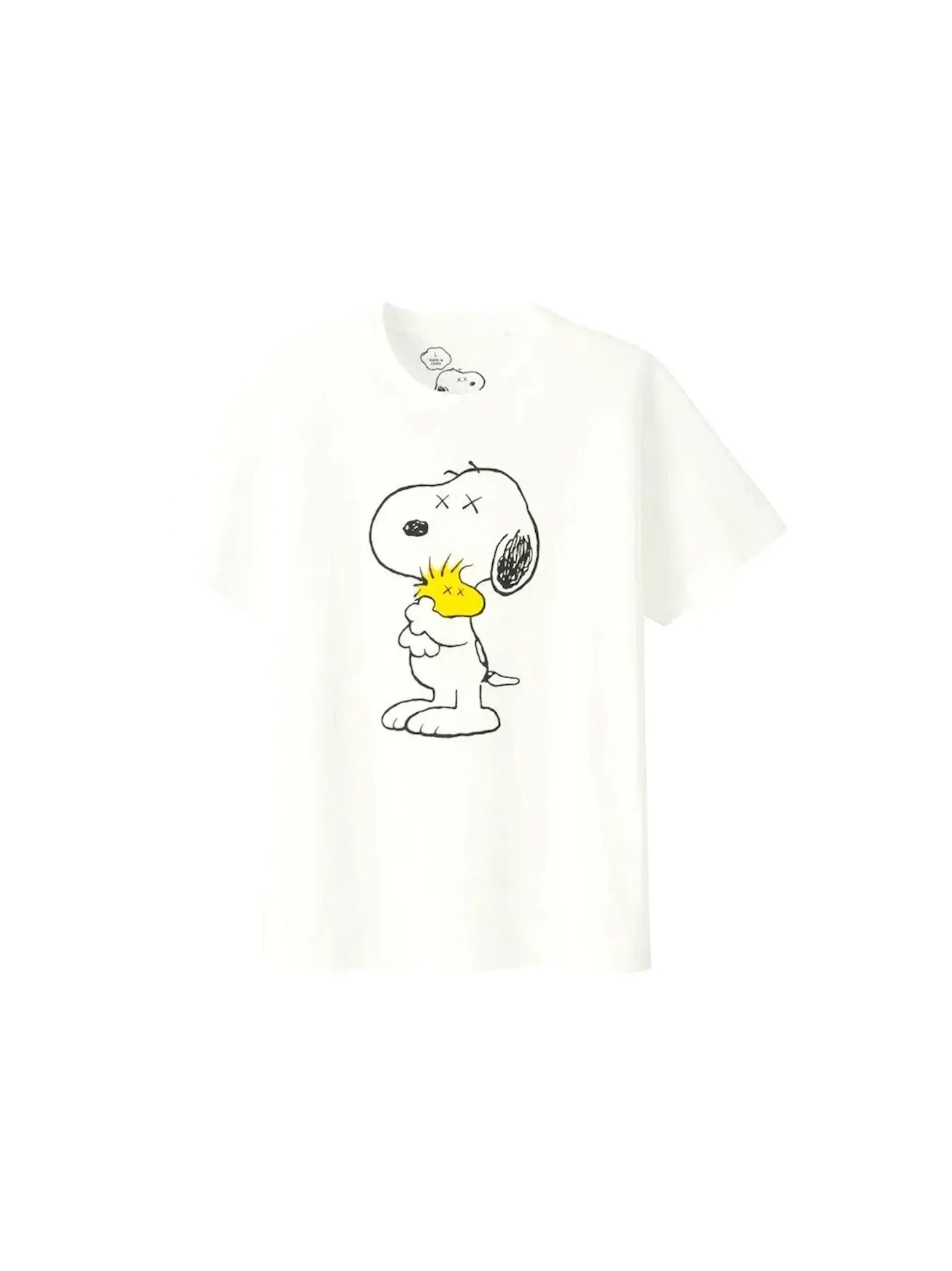 Детская футболка с принтом KAWS x Uniqlo x Peanuts Snoopy & Woodstock Tee — изображение 1 из 1, белый