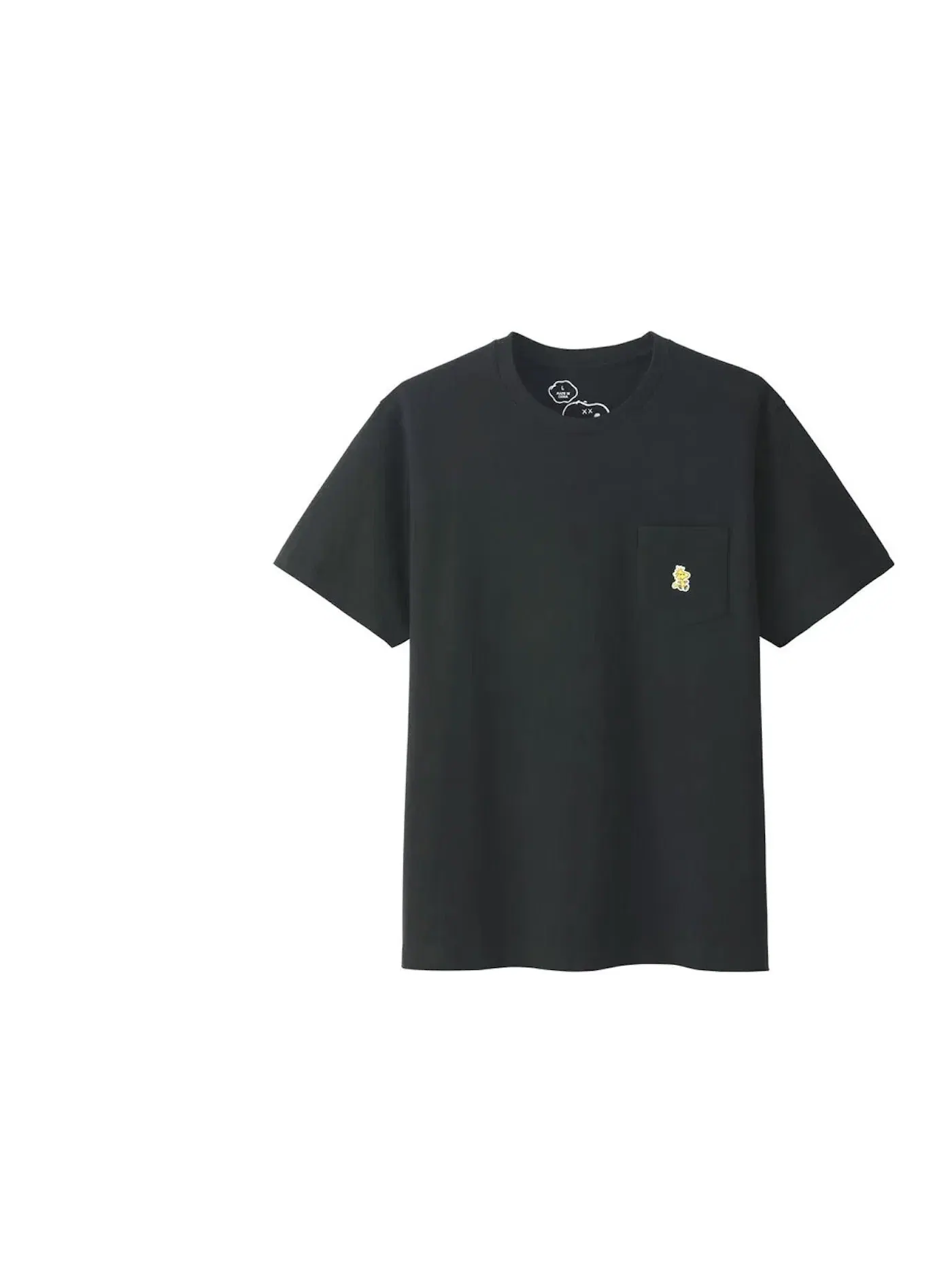 Детская футболка с принтом KAWS x Uniqlo x Peanuts Woodstock Pocket Tee — изображение 1 из 1, черный