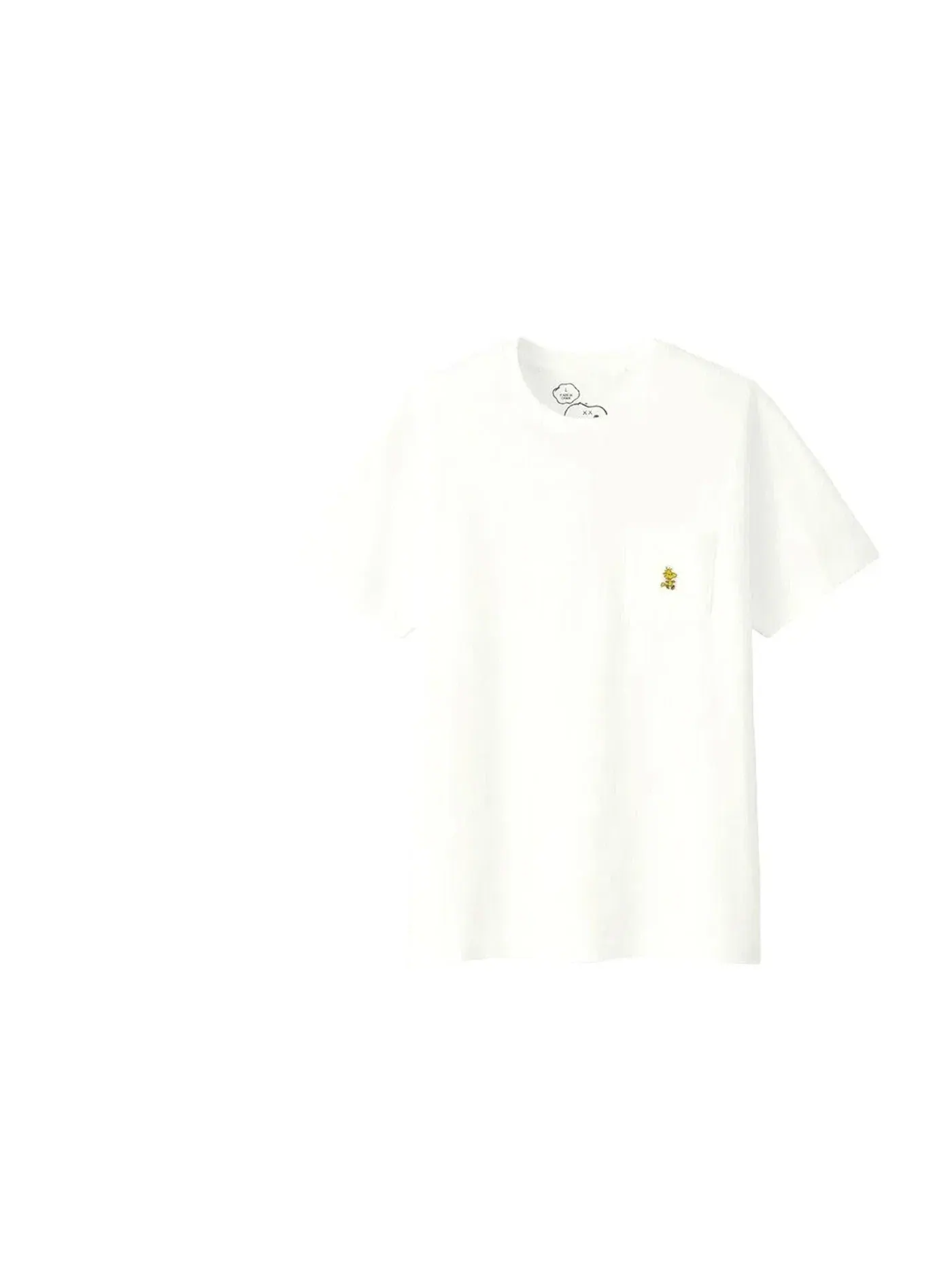 Детская футболка с принтом Woodstock Pocket Tee KAWS — изображение 1 из 1, белый