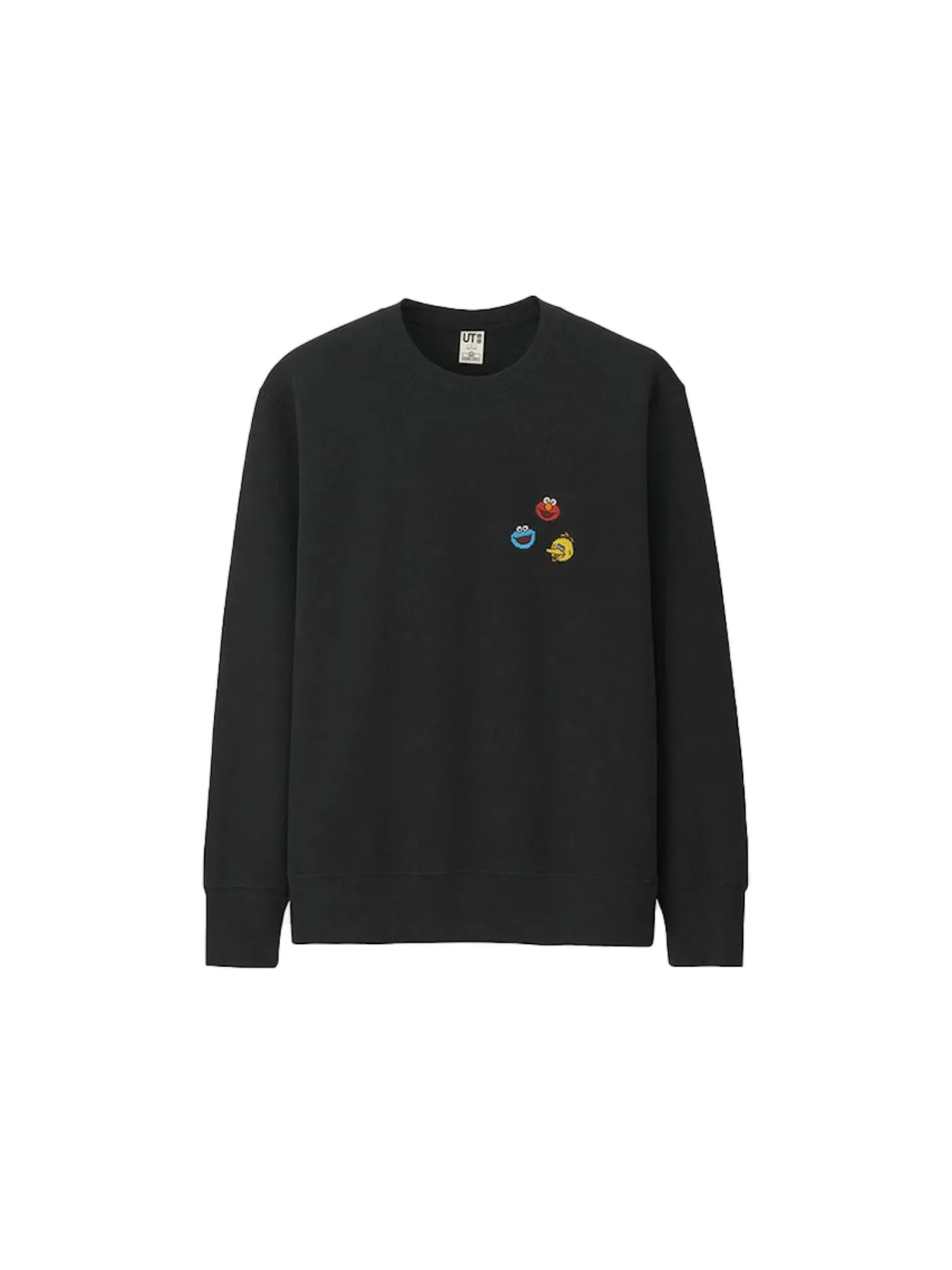 Детский свитшот с принтом KAWS x Uniqlo x Sesame Street Elmo Cookie Monster Big Bird Heads Sweatshirt — изображение 1 из 1