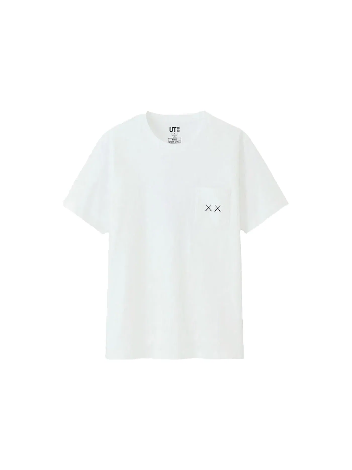 Детская футболка с принтом KAWS x Uniqlo x Sesame Street XX Pocket Tee — изображение 1 из 2, белый