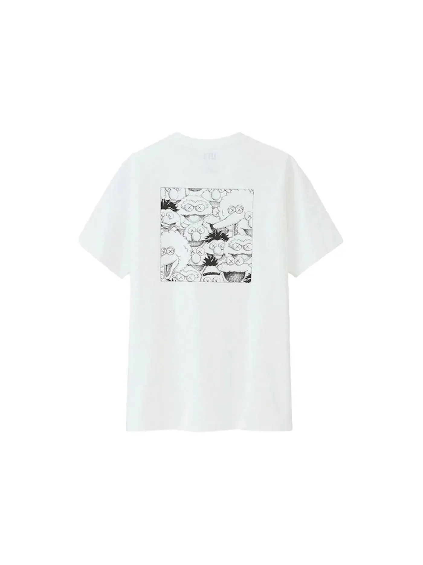 Детская футболка с принтом KAWS x Uniqlo x Sesame Street XX Pocket Tee — изображение 2 из 2, белый