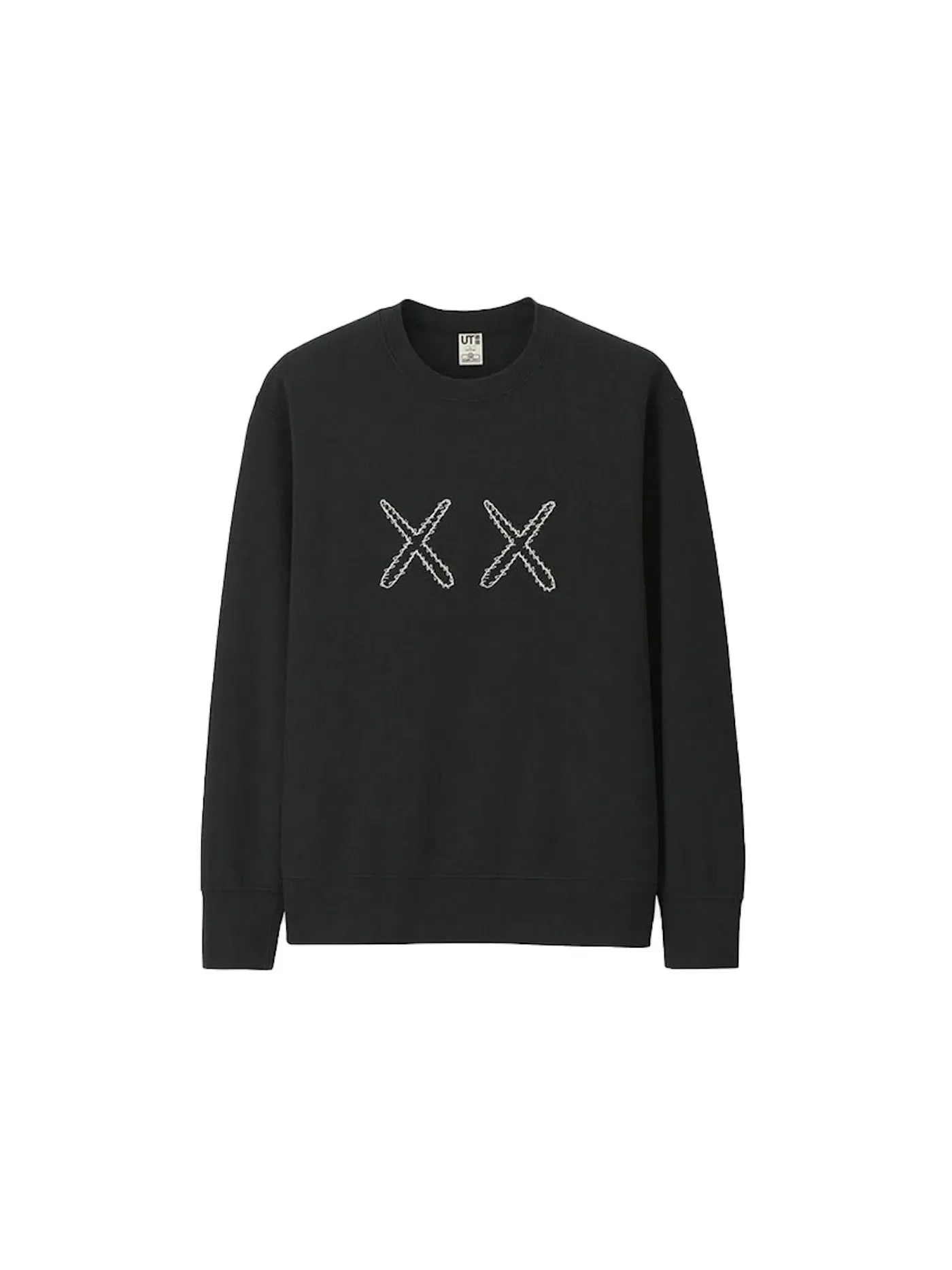 Детский свитшот с принтом KAWS x Uniqlo x Sesame Street XX Sweatshirt KAWS — изображение 1 из 1, черный