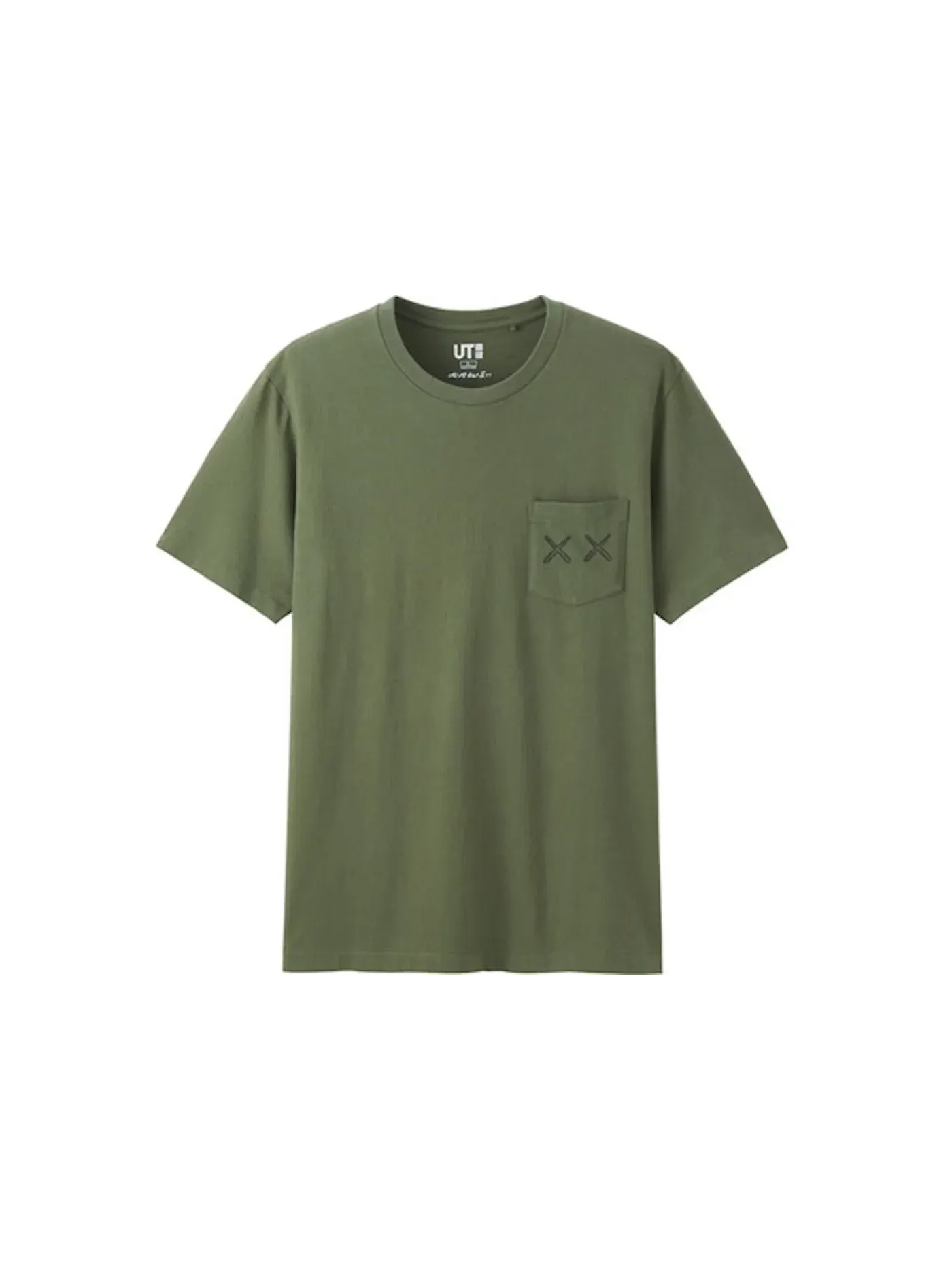 Детская футболка с принтом KAWS Tee (Asia Sizing) — изображение 1 из 1, оливковый