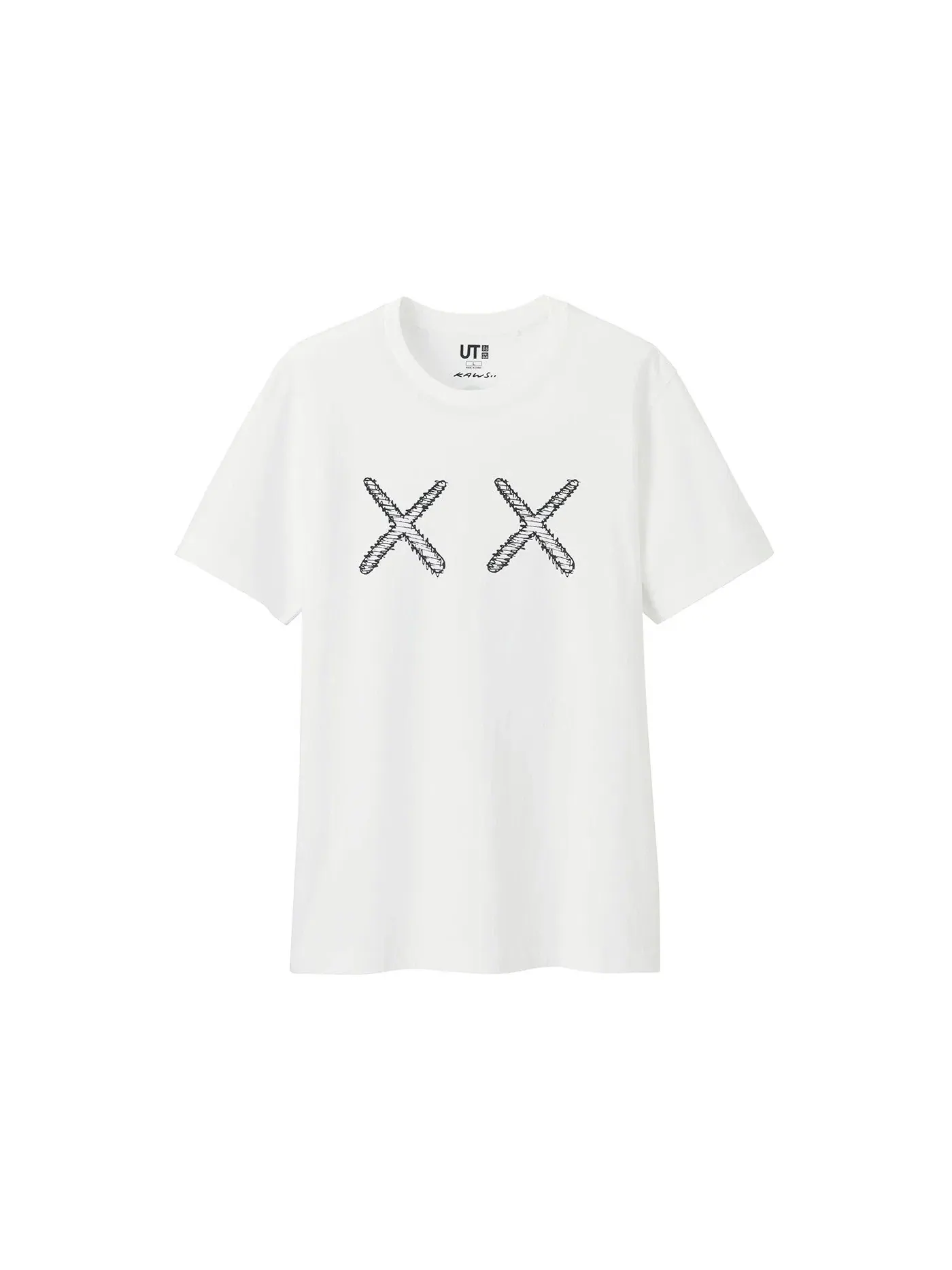 Детская футболка с принтом XX KAWS — изображение 1 из 1, белый