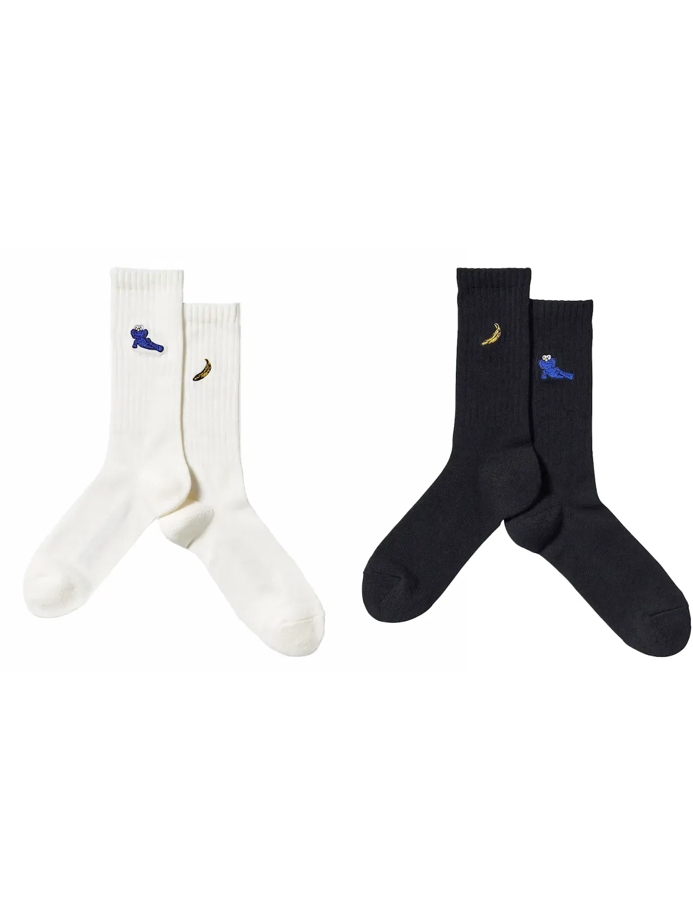 Детские носки 2 пары Socks (Set of 2) KAWS — изображение 1 из 1, черный/белый