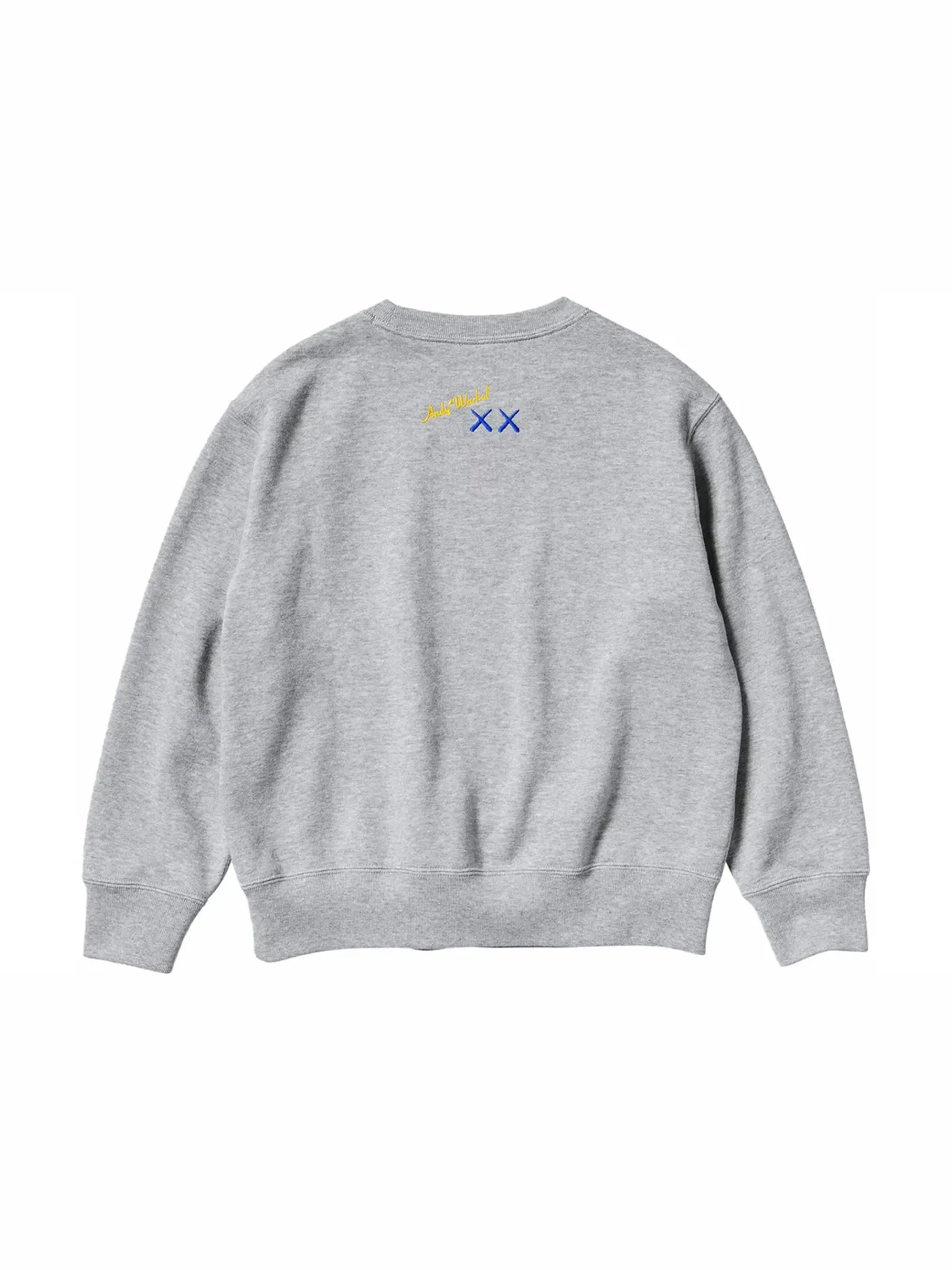 Детский свитшот с принтом KAWS x Uniqlo Warhol Graphic 472951 — изображение 2 из 2, серый