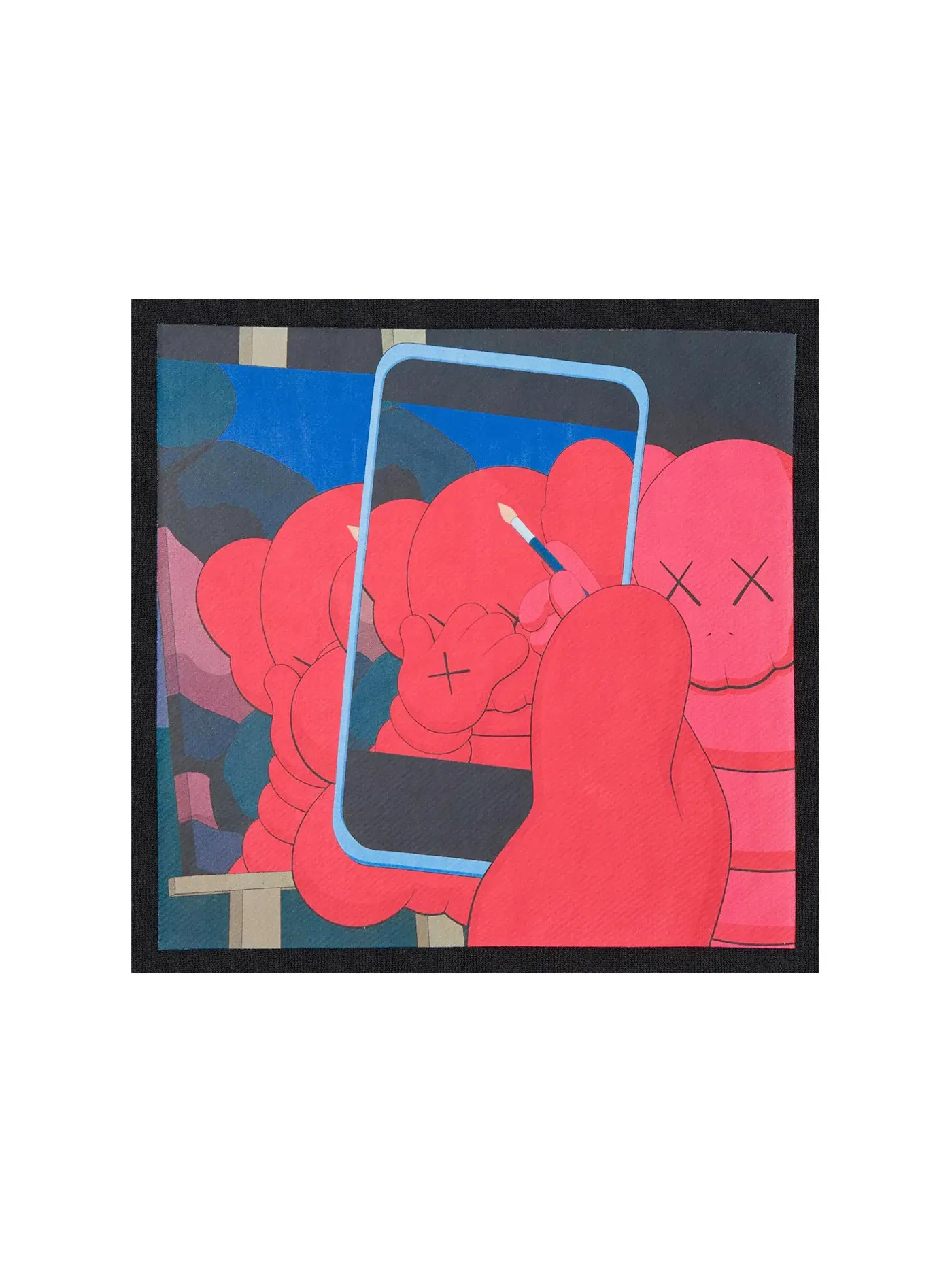Детский свитшот с принтом KAWS x Warhol Graphic 476119 KAWS — изображение 3 из 3, черный