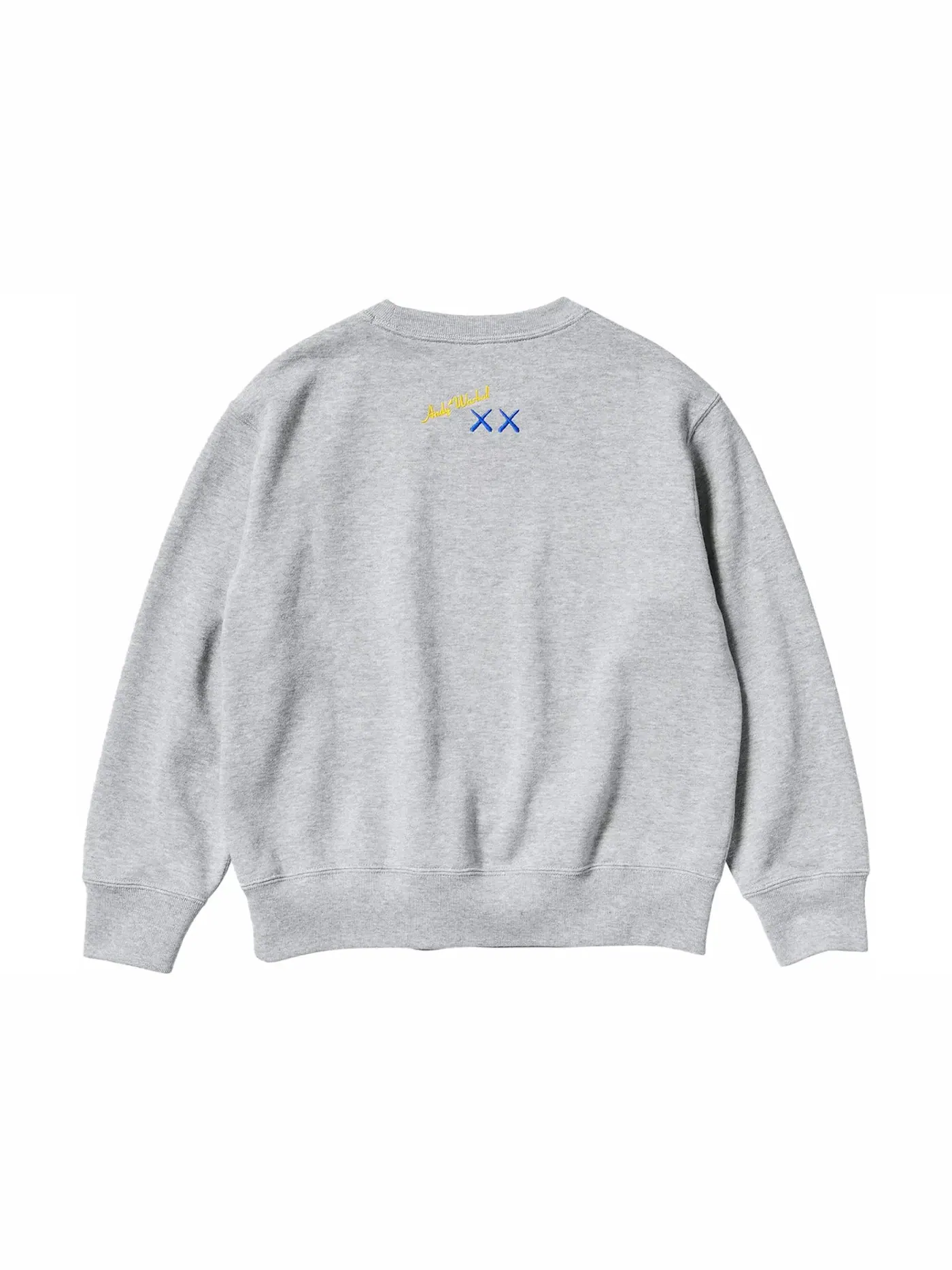 Детский свитшот с принтом KAWS x Uniqlo Warhol Kids' Graphic 472991 Sweatshirt KAWS — изображение 2 из 2, серый