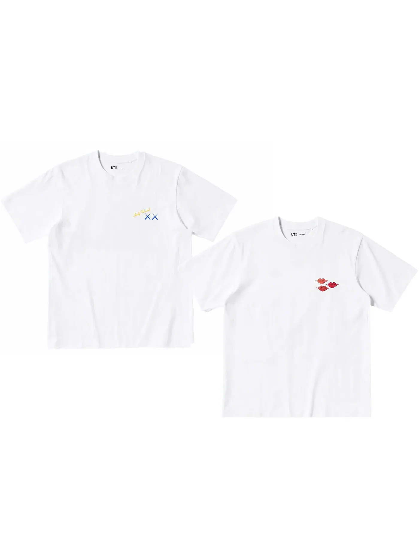 Детский комплект футболок с принтом KAWS x Warhol UT Graphic T-shirt Set KAWS — изображение 2 из 2, белый/белый