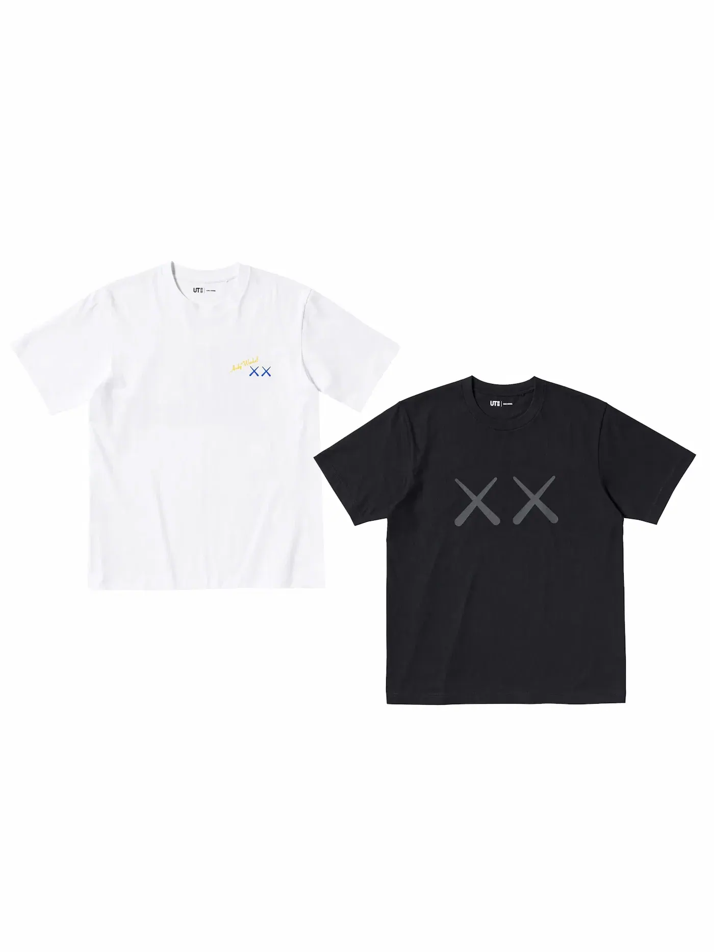 Унисекс футболка с принтом набор KAWS x Uniqlo Warhol UT Graphic — изображение 2 из 2, белый/черный