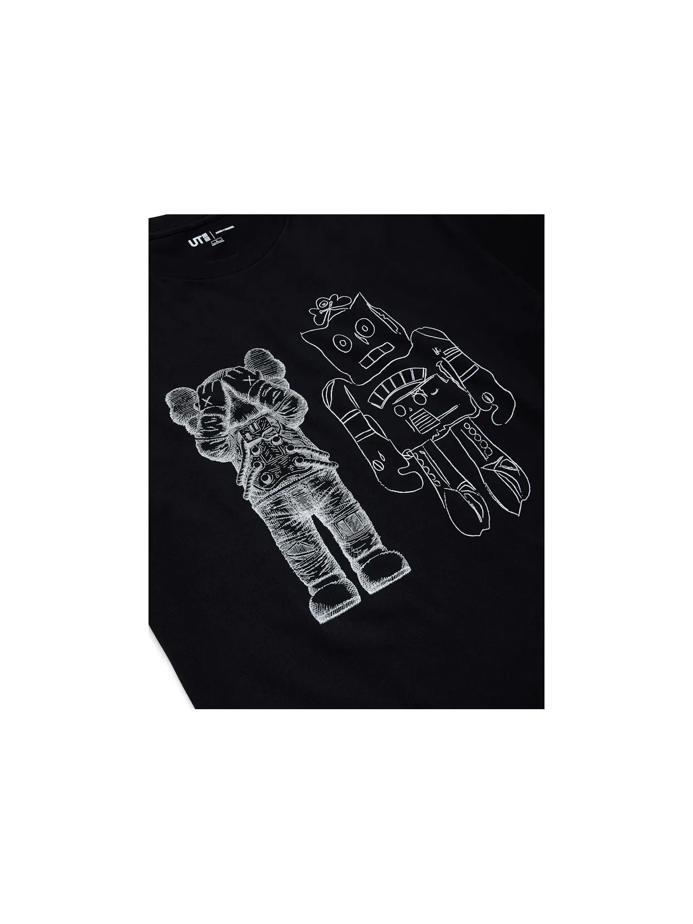 Детская футболка с принтом KAWS x Uniqlo Warhol UT Graphic 476351 T-shirt — изображение 3 из 6, черный
