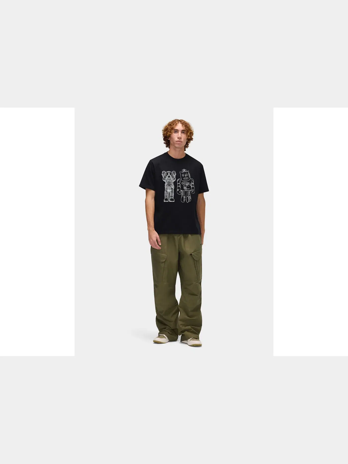 Детская футболка с принтом KAWS x Uniqlo Warhol UT Graphic 476351 T-shirt — изображение 6 из 6, черный