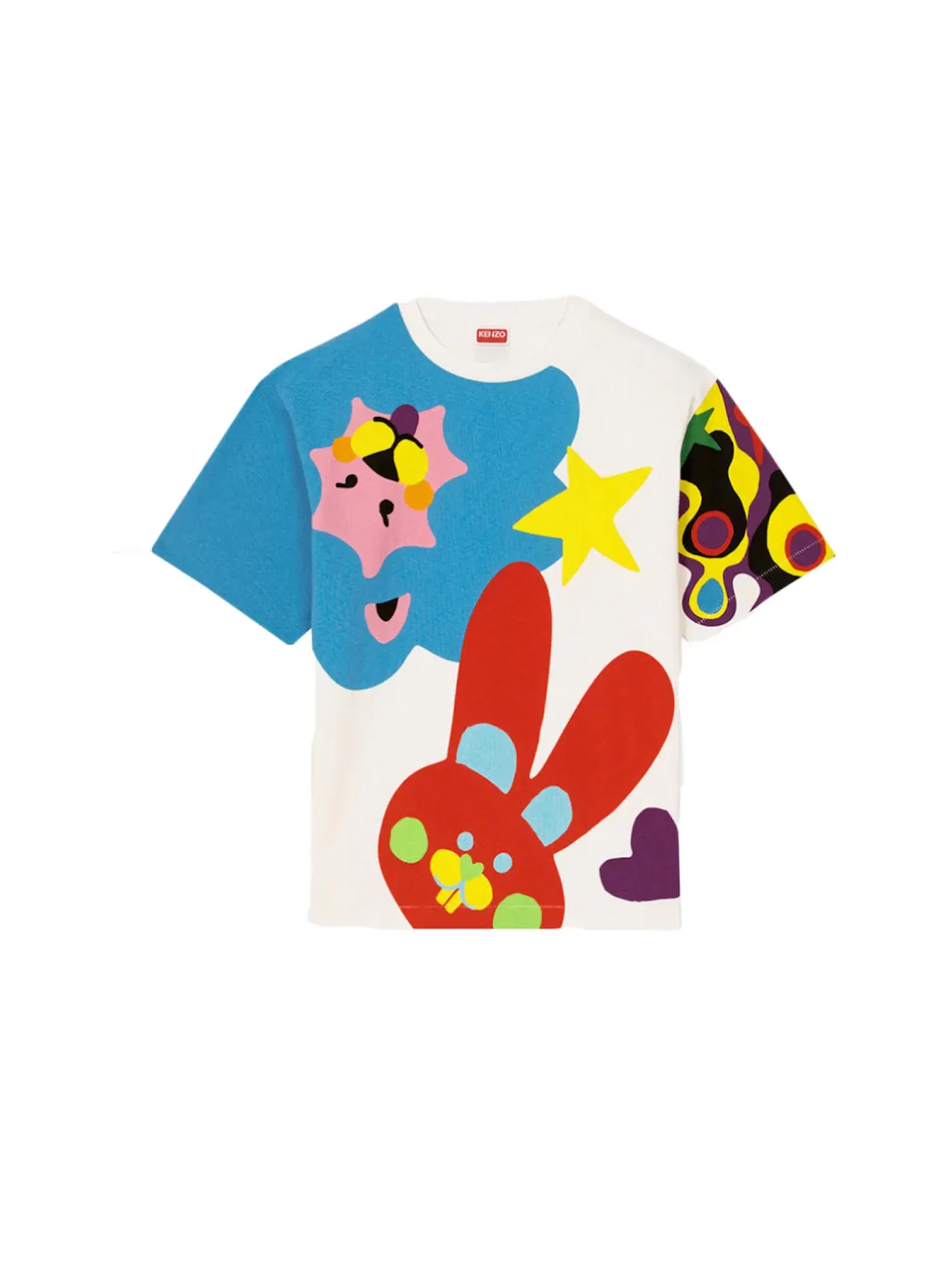 Мужская футболка оверсайз KENZO — изображение 1 из 2, белый