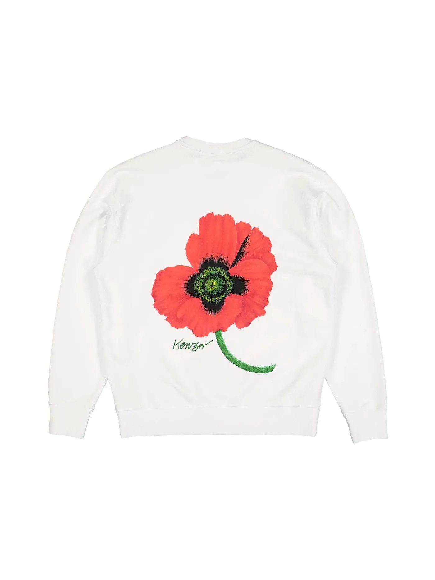 Мужской свитшот с принтом KENZO Poppy by Nigo — изображение 2 из 2, белый