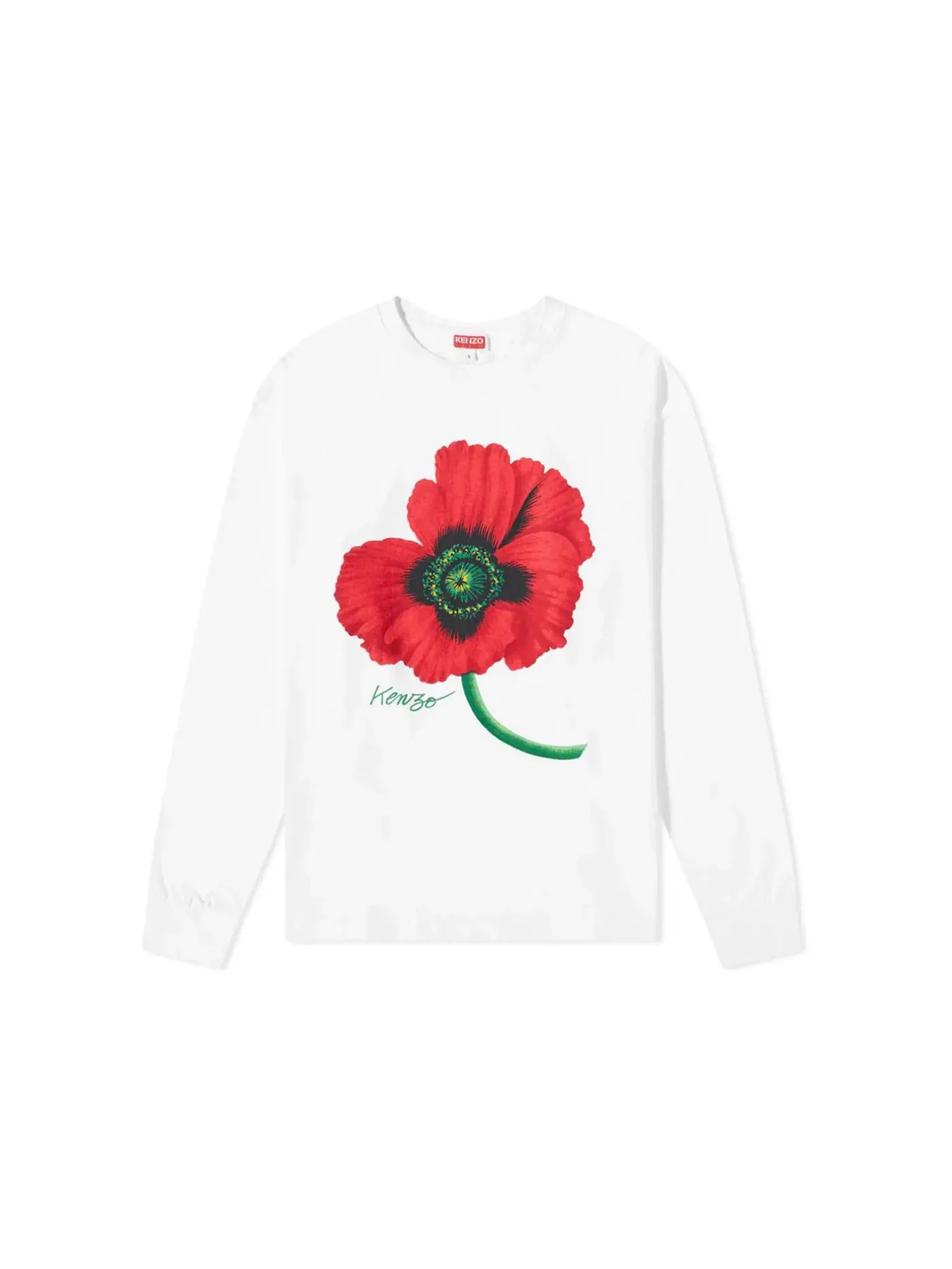 Мужская футболка с длинным рукавом KENZO — изображение 1 из 1, белый