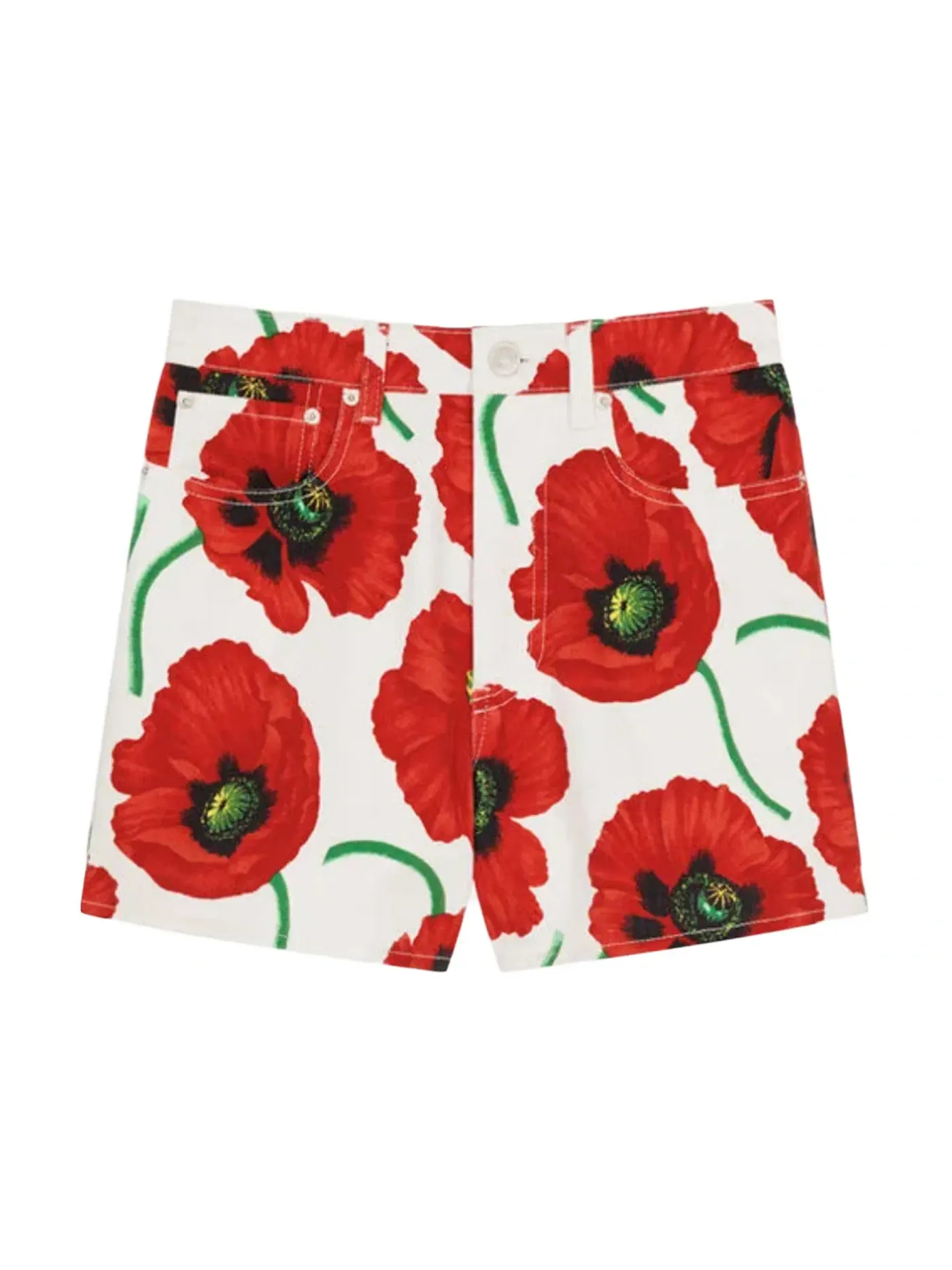 Женские шорты Poppy by Nigo KENZO — изображение 1 из 2, белый красный