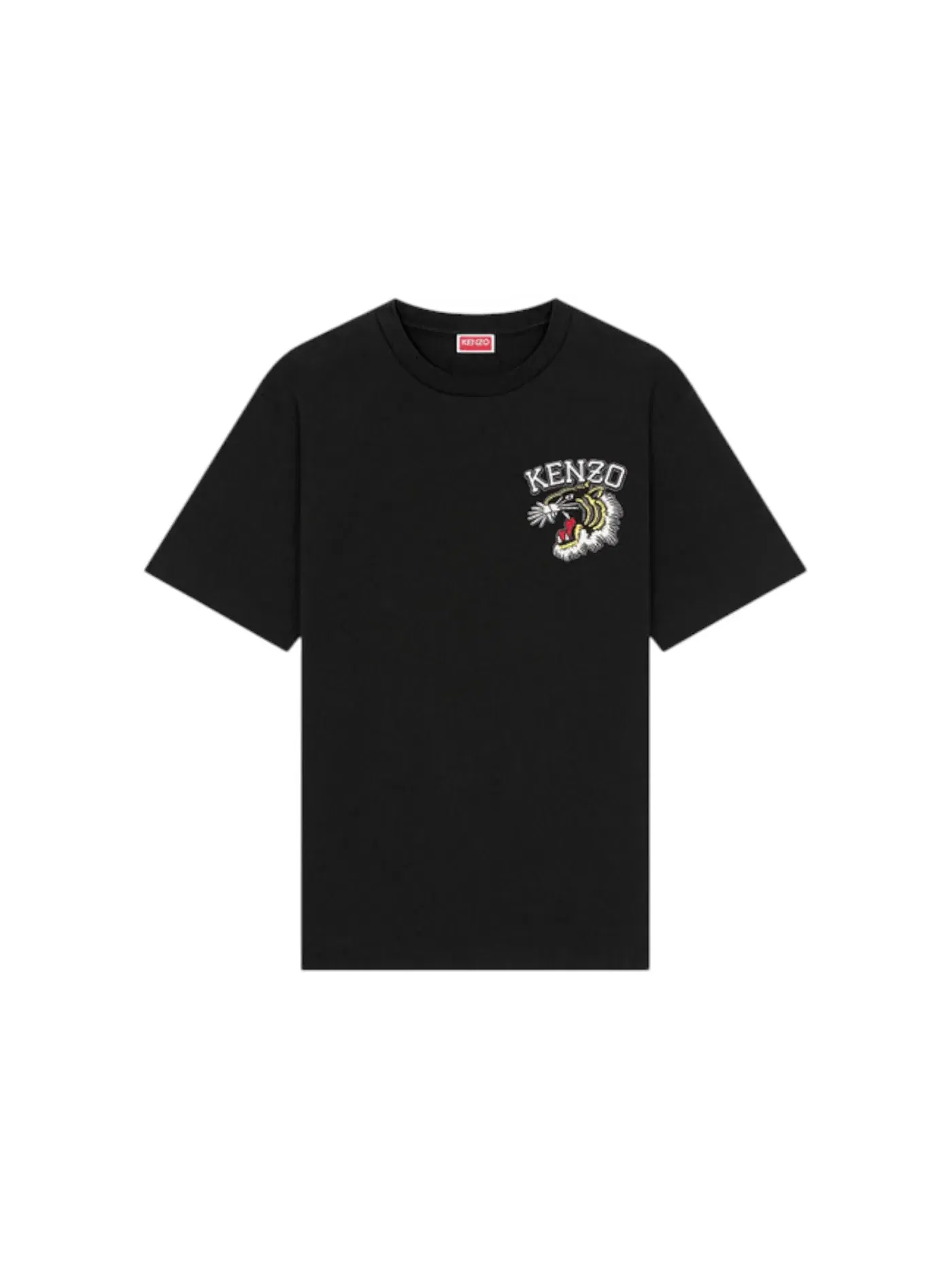 Мужская футболка с принтом Tiger Varsity KENZO — изображение 1 из 2, черный