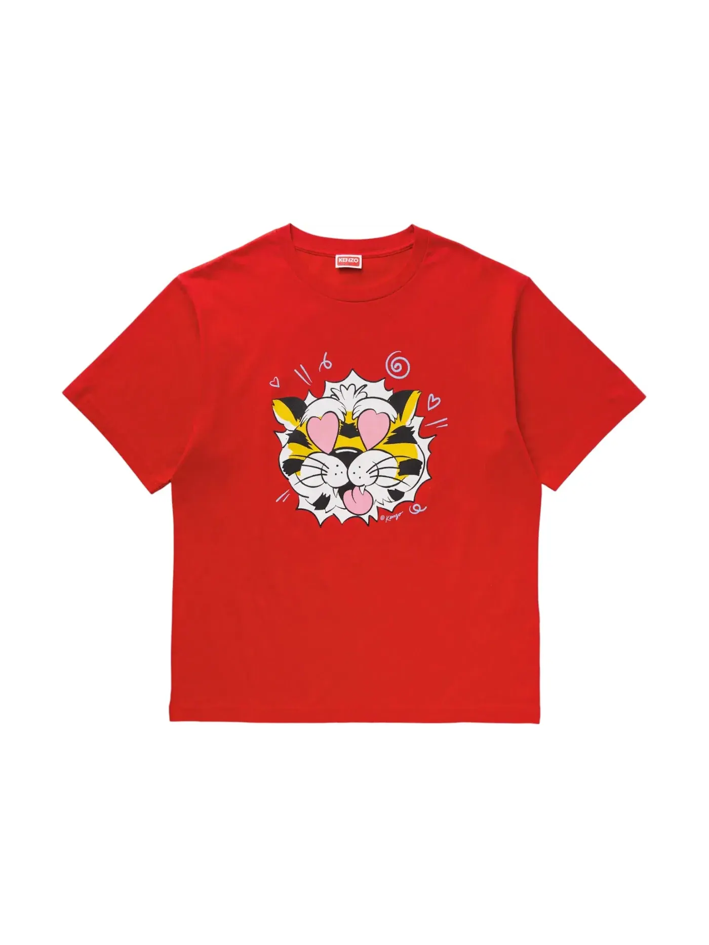 Мужская футболка с принтом Tee KENZO — изображение 1 из 2, красный
