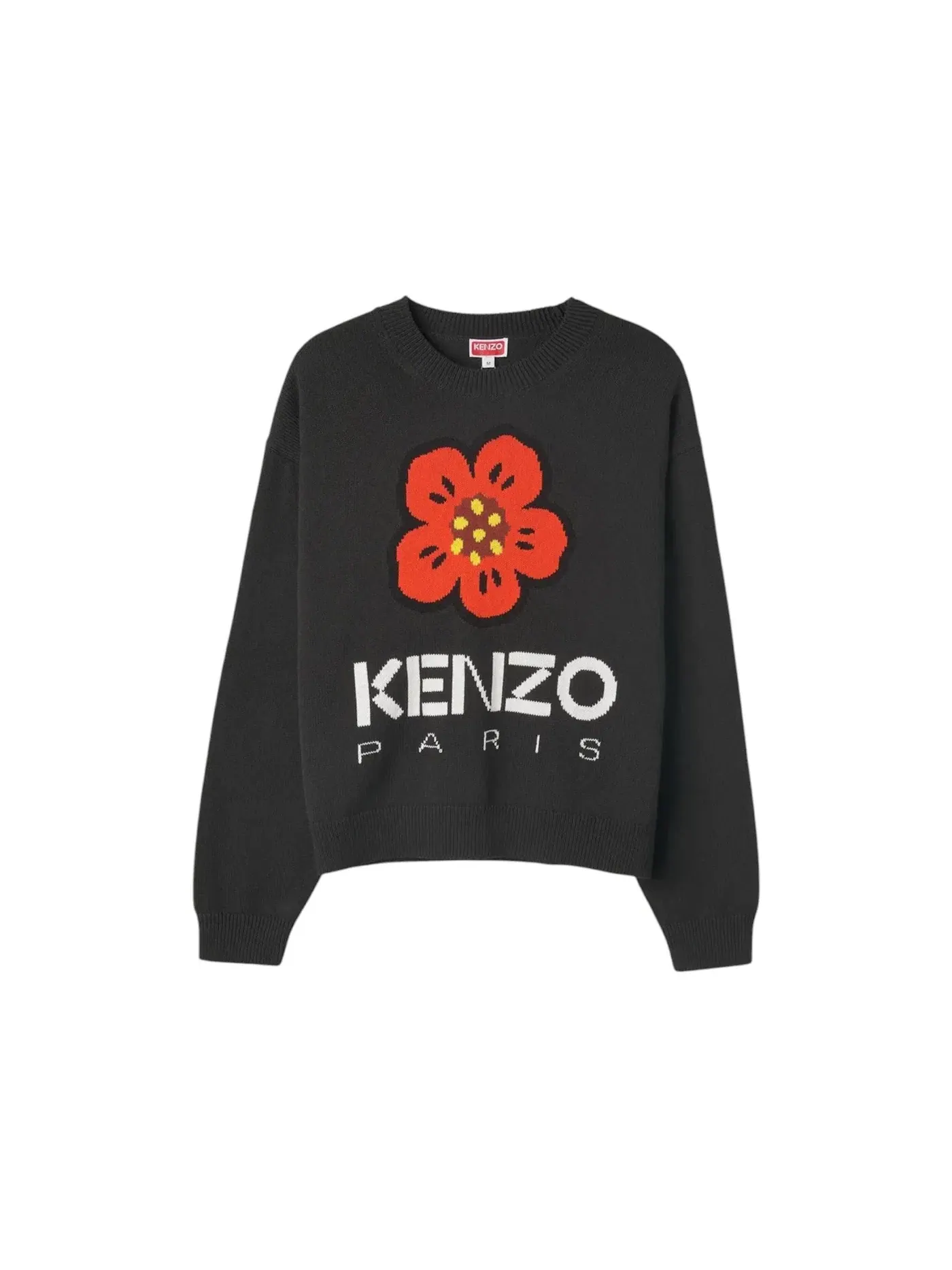 Женский свитер с цветочным принтом KENZO — изображение 1 из 1, черный