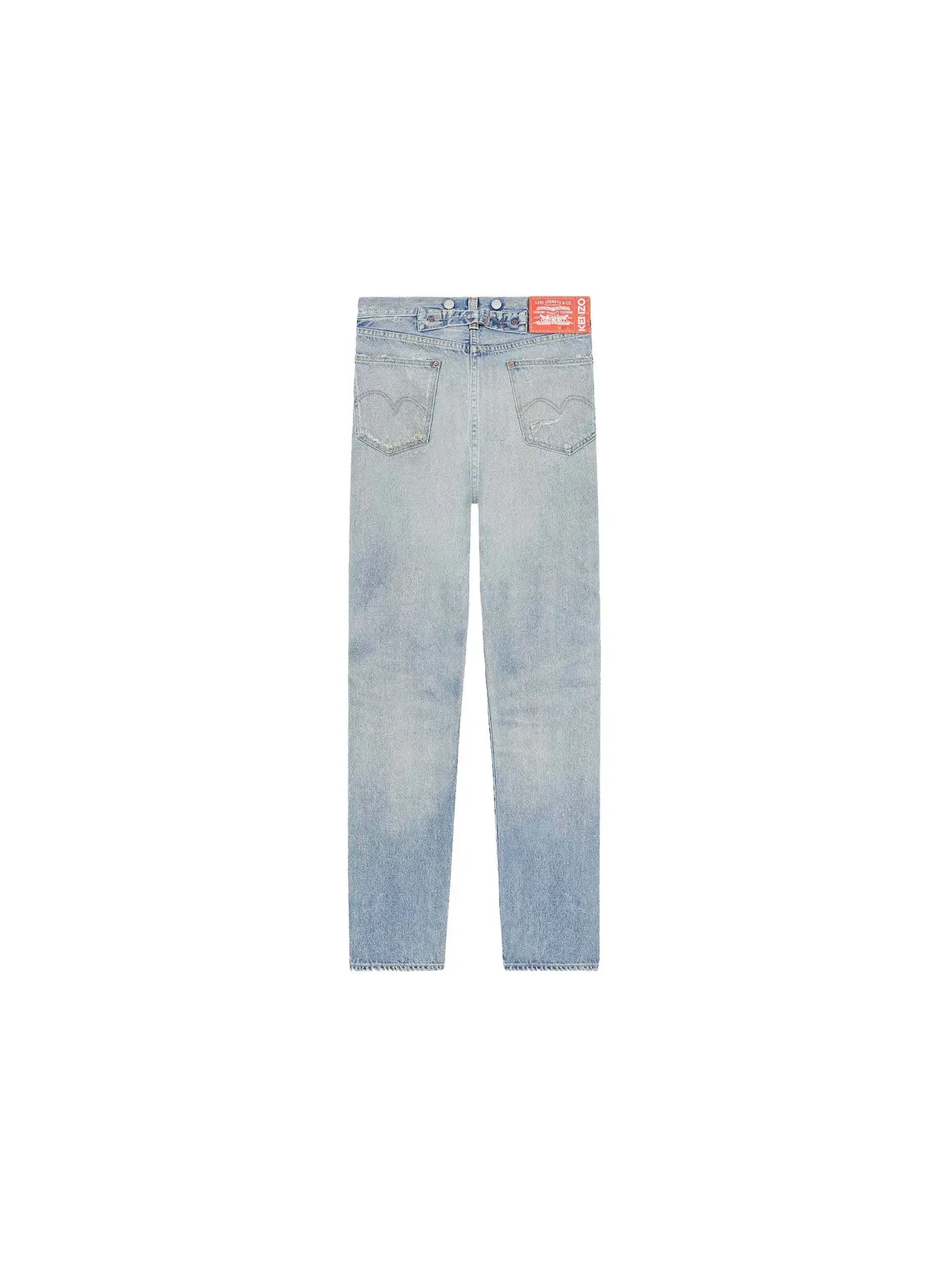 Мужские джинсы distressed KENZO x LEVI'S 501 1933 — изображение 2 из 2, синий джинсовый синий