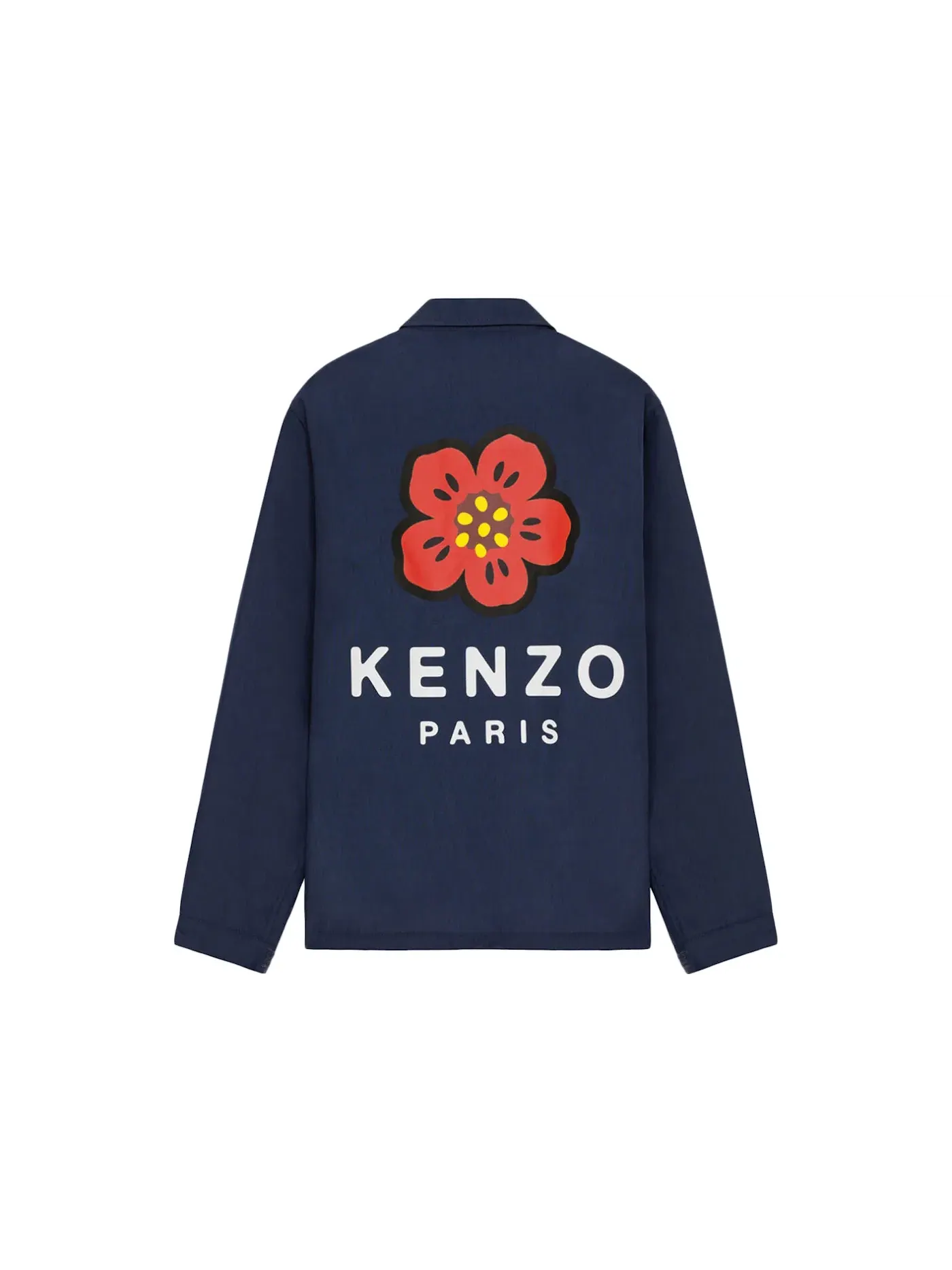 Мужская куртка-тренч с принтом Boke Flower KENZO — изображение 1 из 2, темно-синий